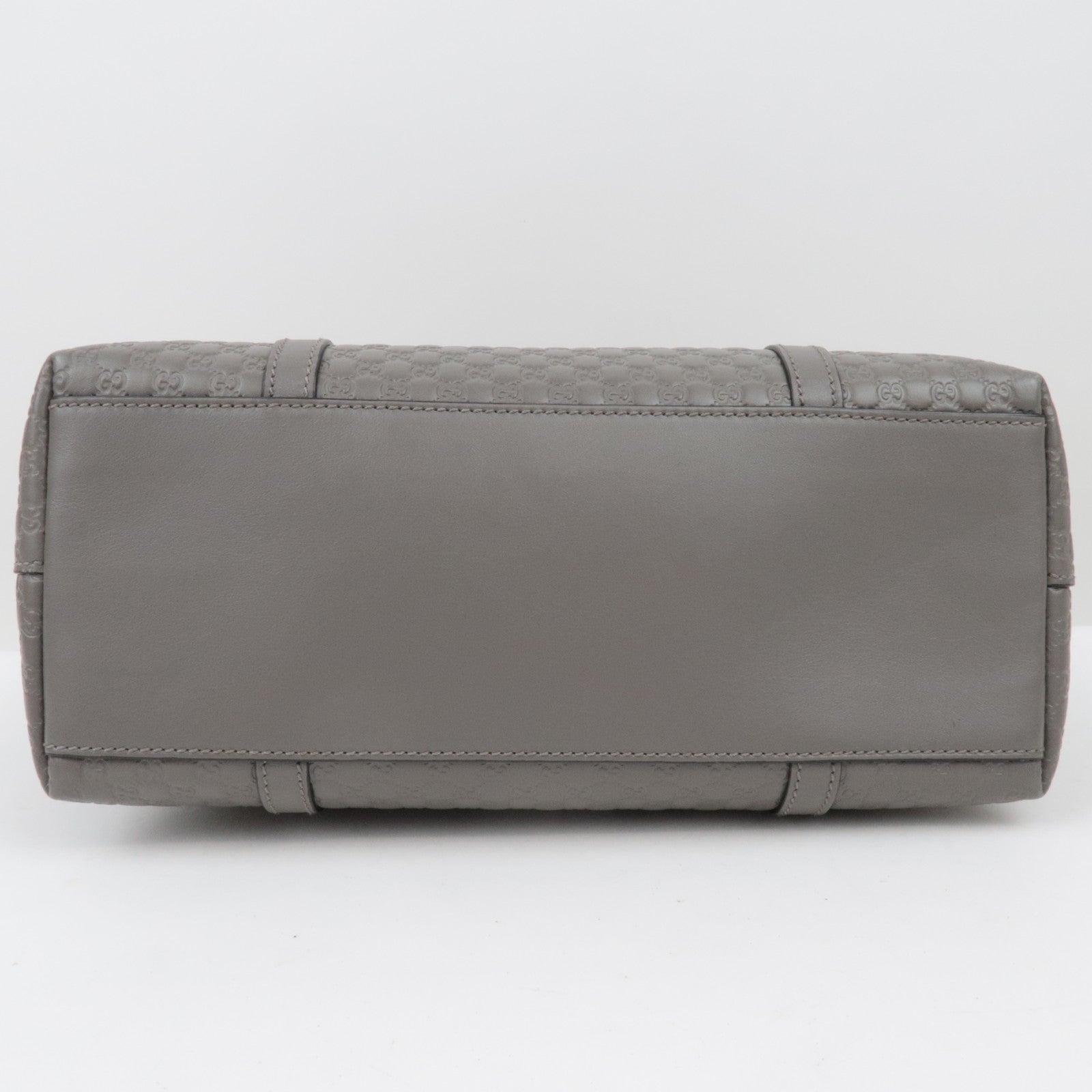 GUCCI Micro Guccissima leren 2-weg tas grijs 449656/525040 *band 