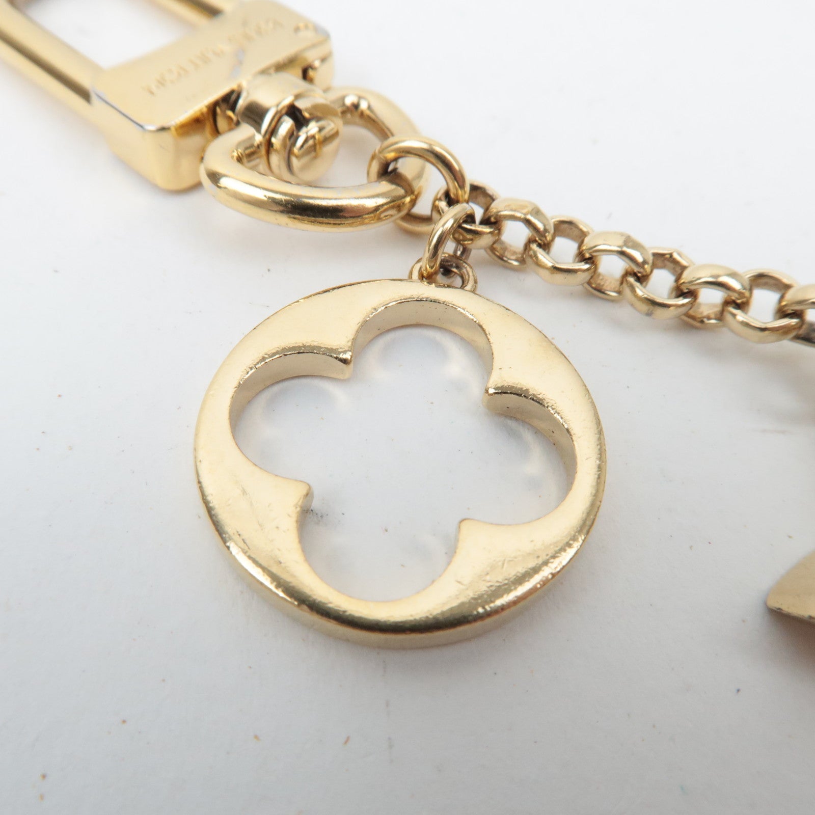 Louis Vuitton Fleur de Monogram LV Logo Bag Charm M65111/DP0144 *Dust bag