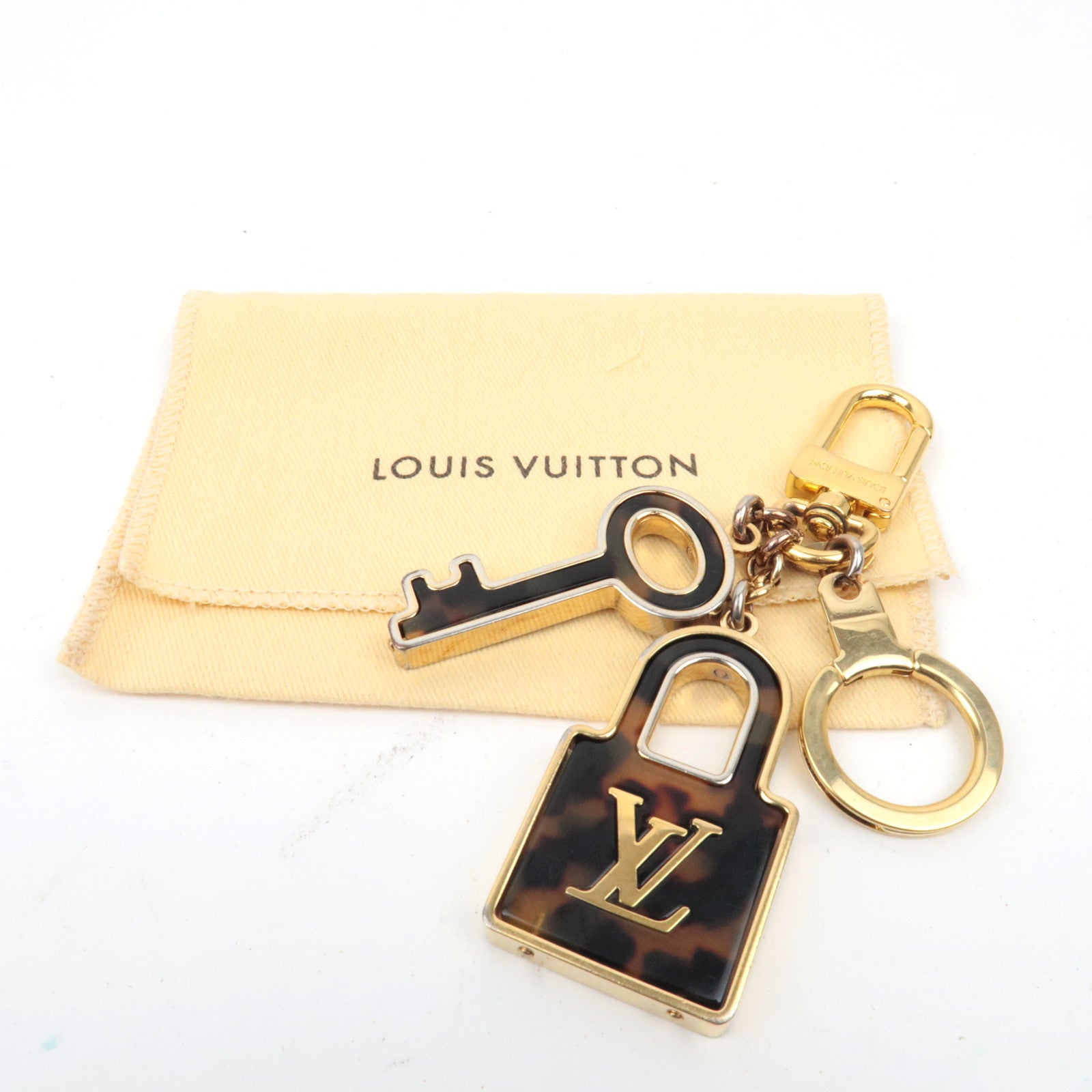 Louis Vuitton Porte Cles Confidence Bag Charm Tortoiseshell M65088/OB0133 *Stofzak 