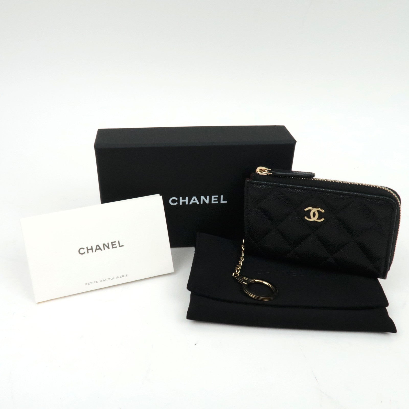 CHANEL Caviar Skin Coin Case Zwart X6N75G52 