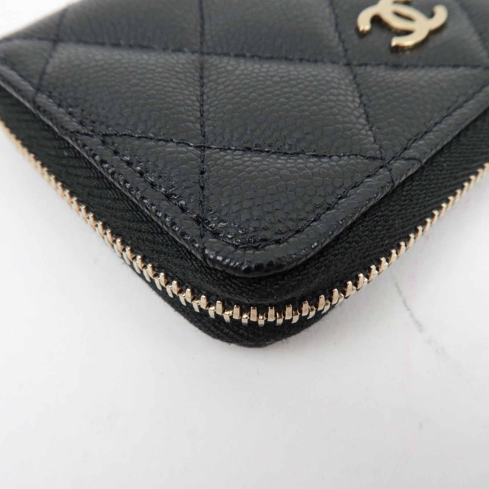 CHANEL Caviar Skin Coin Case Zwart X6N75G52 