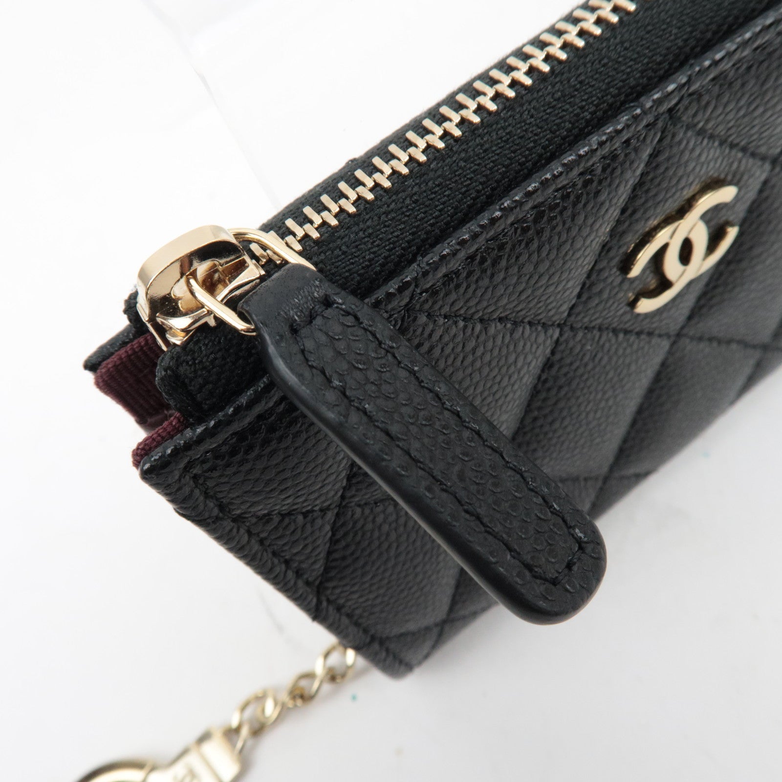 CHANEL Caviar Skin Coin Case Zwart X6N75G52 