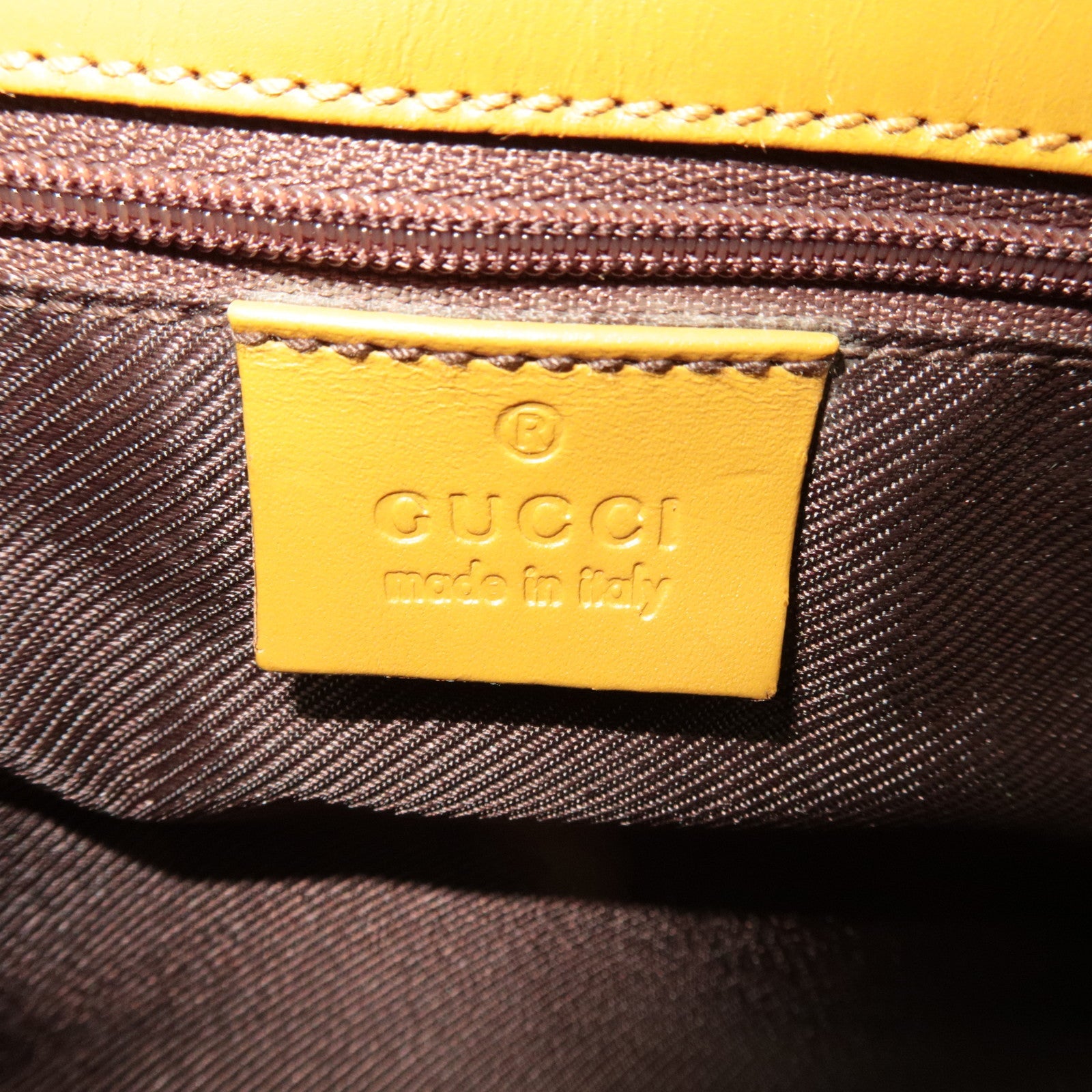 GUCCI Jackie GG Canvas leren handtas beige 002.1068 *Stofzak 