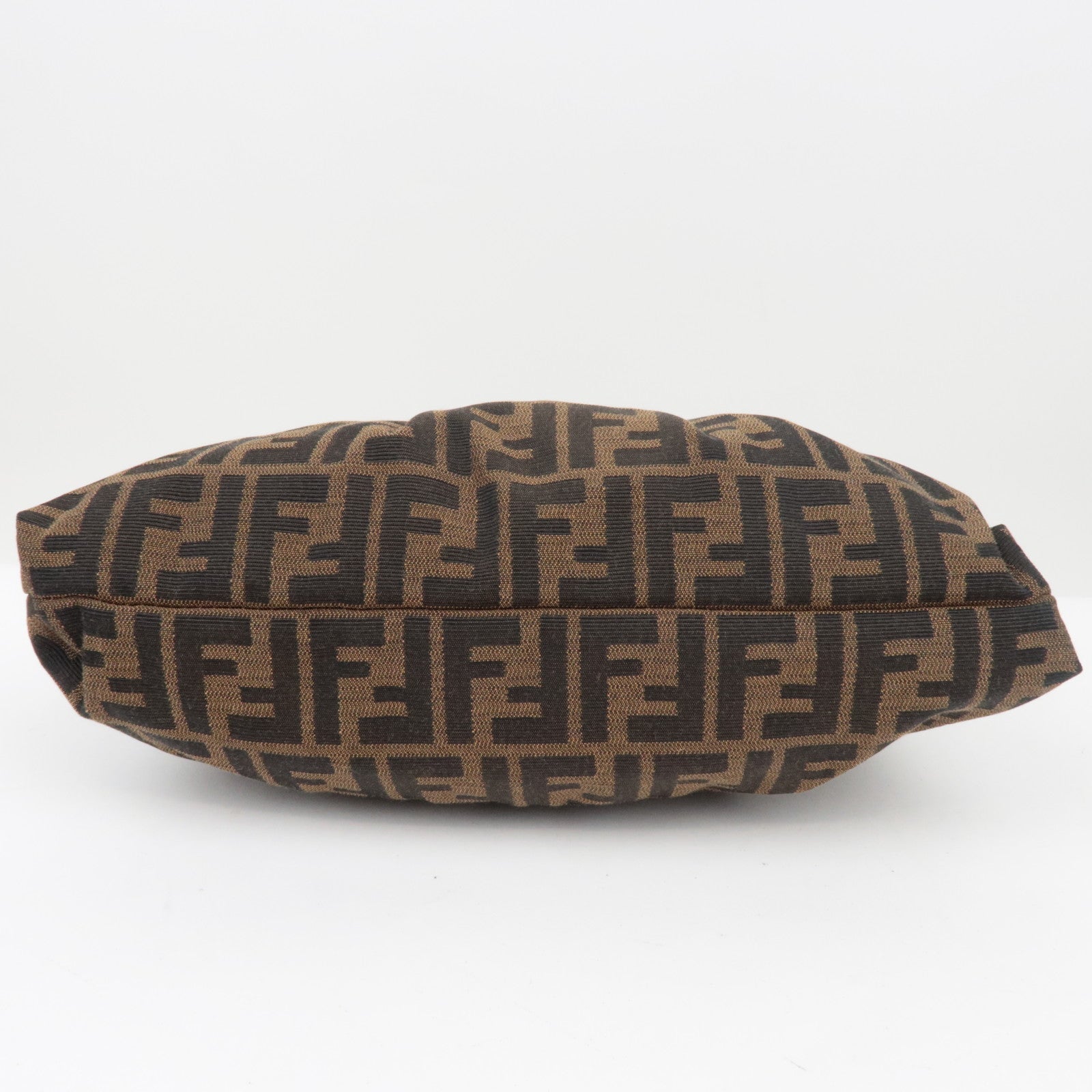 FENDI Zucca Canvas Leather Patent Schoudertas 8BR445 *Stofzak, Charm 