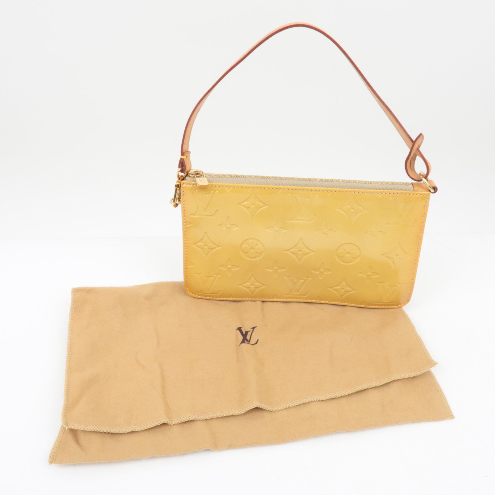 Louis Vuitton Monogram Vernis Lexington Accessoires Etui Beige M91010/VI0969 *Stofzak 