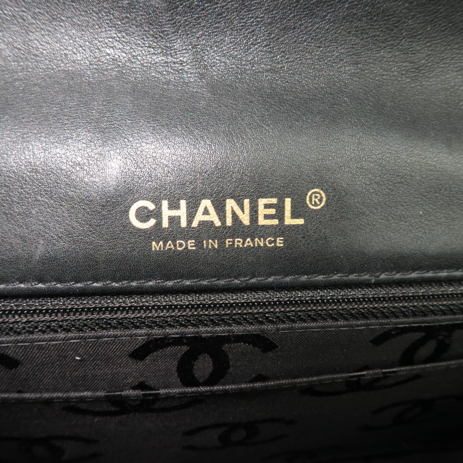 CHANEL WildStitch Leather W Chain Bag Black Gold HDW A14687 *Dust bag, G Card