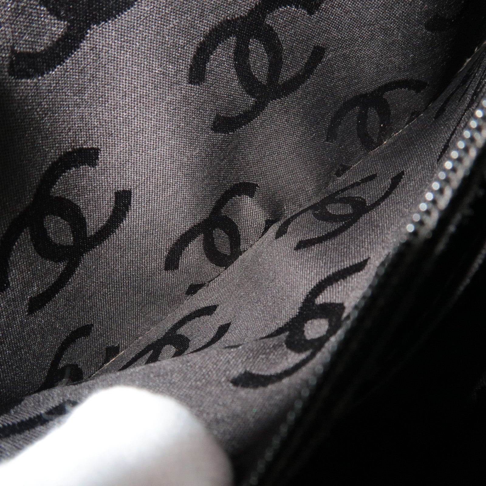 CHANEL WildStitch Leather W Chain Bag Black Gold HDW A14687 *Dust bag, G Card