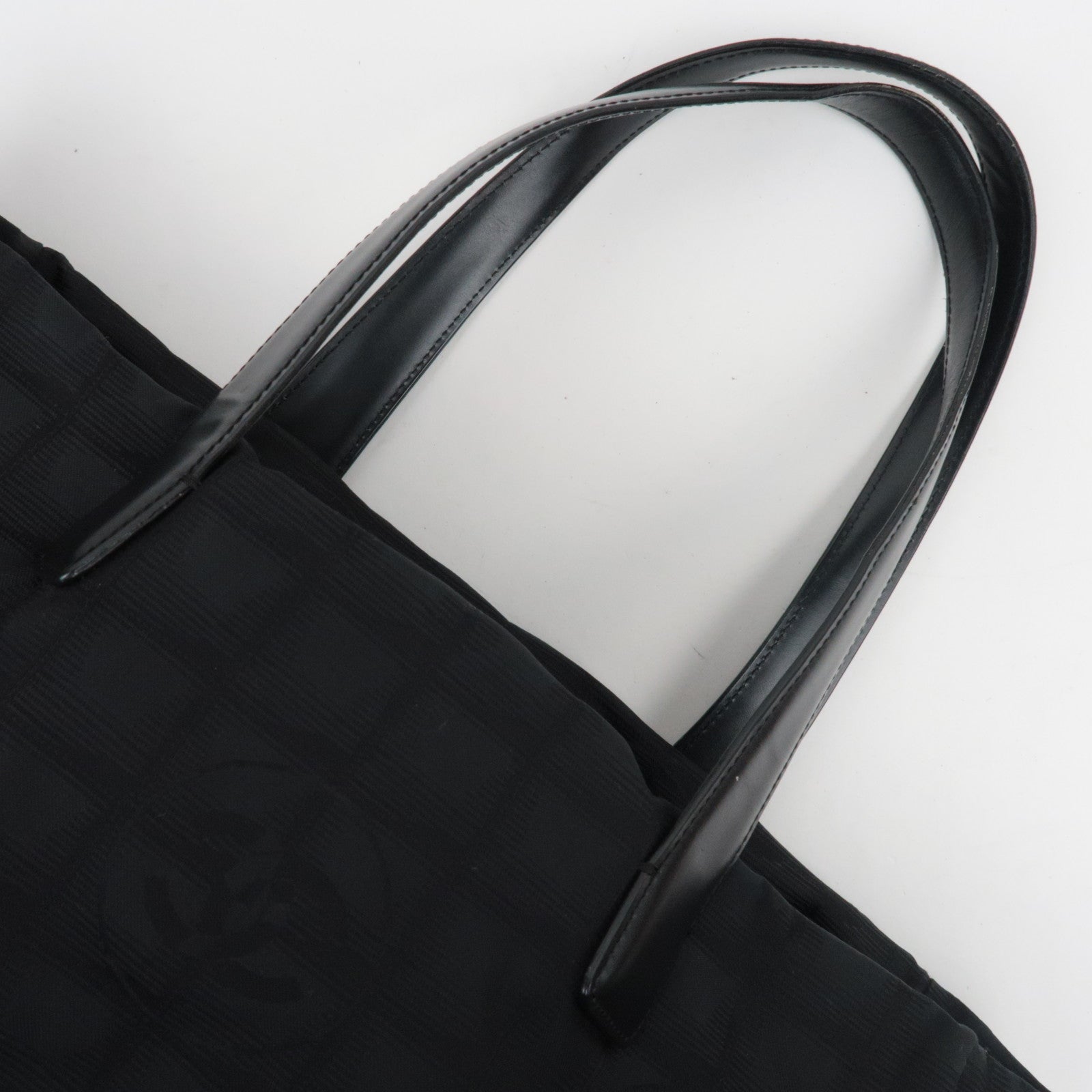CHANEL Nieuwe Travel Line Tote Bag MM Zwart *Stofzak 