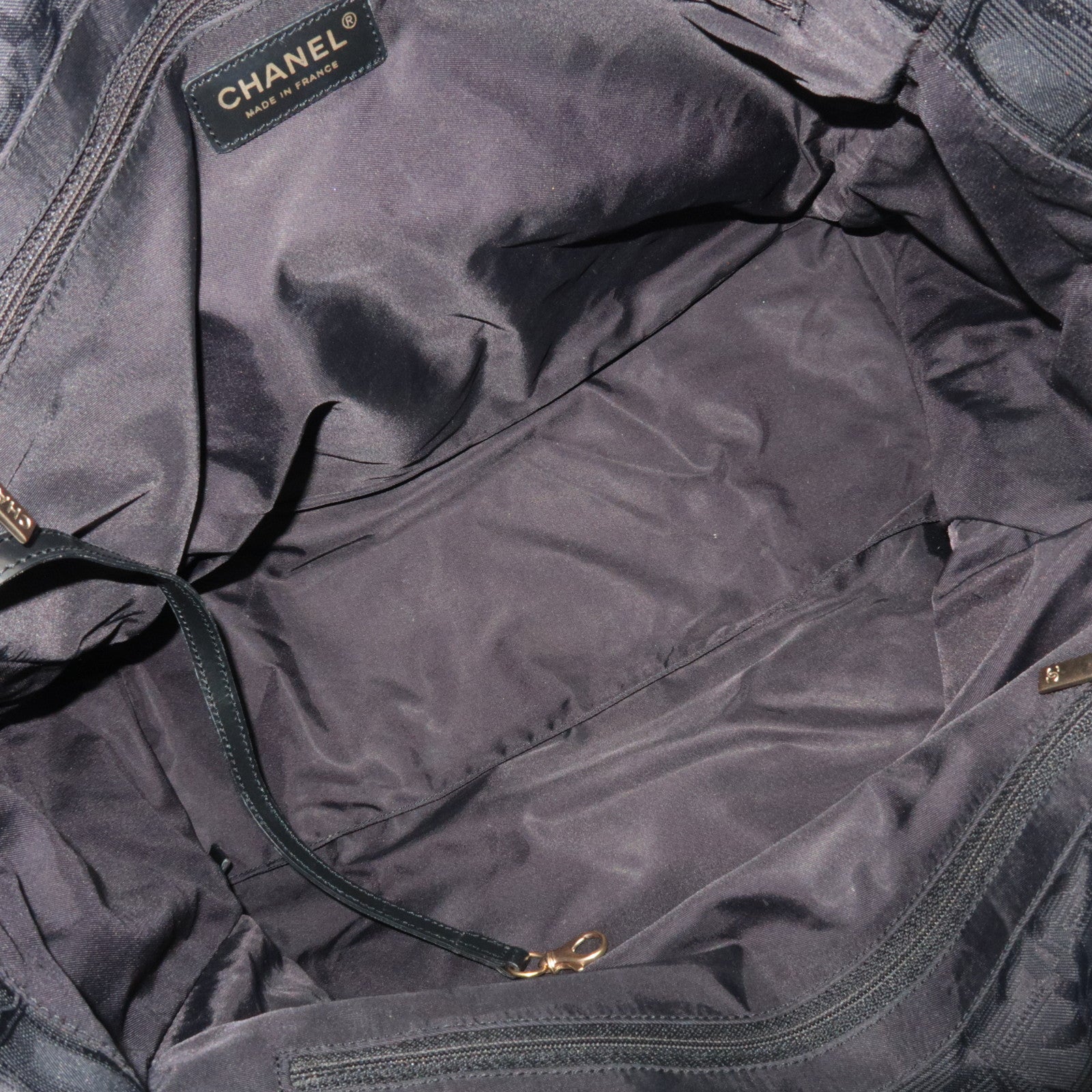 CHANEL Nieuwe Travel Line Tote Bag MM Zwart *Stofzak 