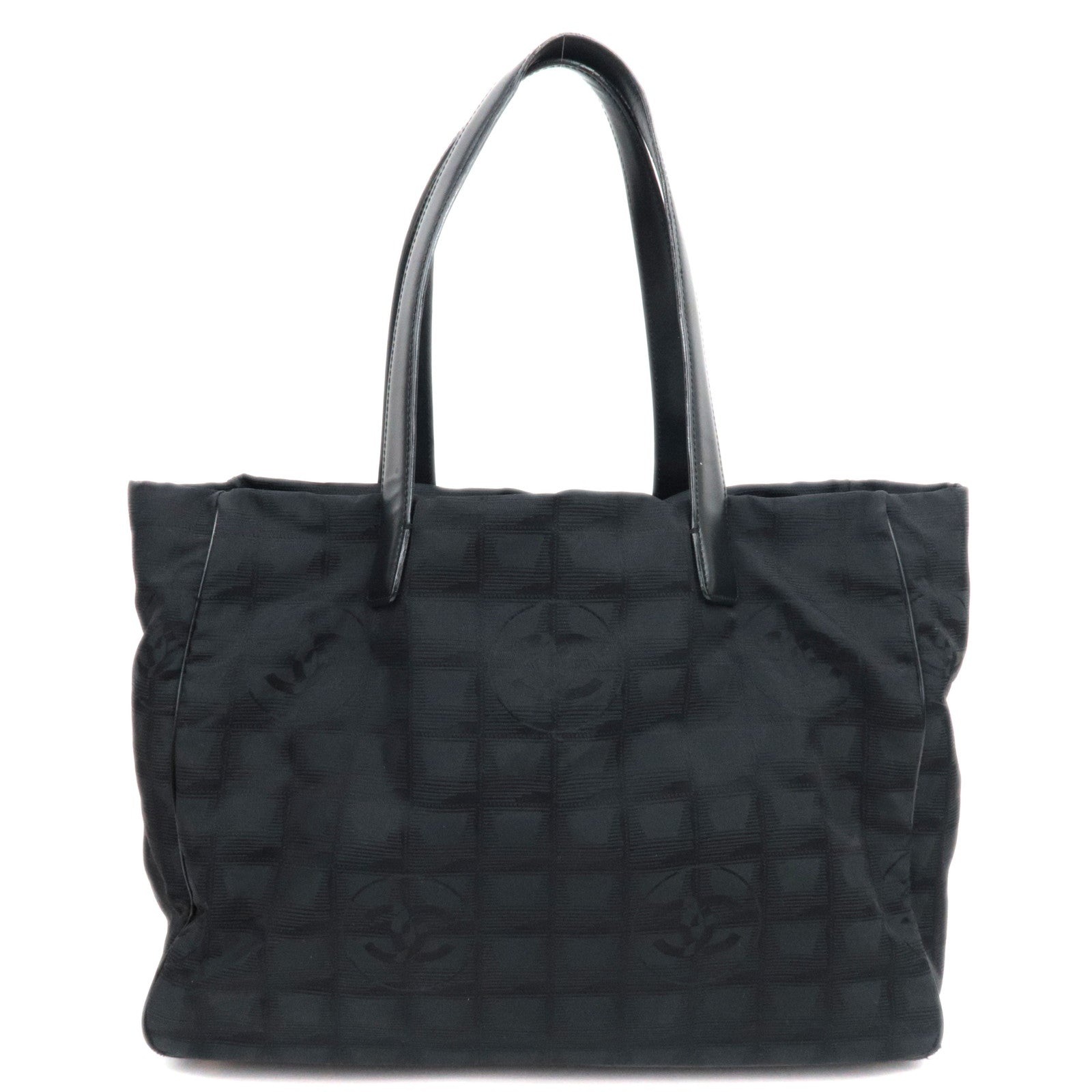 CHANEL New Travel Line Tote Bag MM Black *Dust Bag