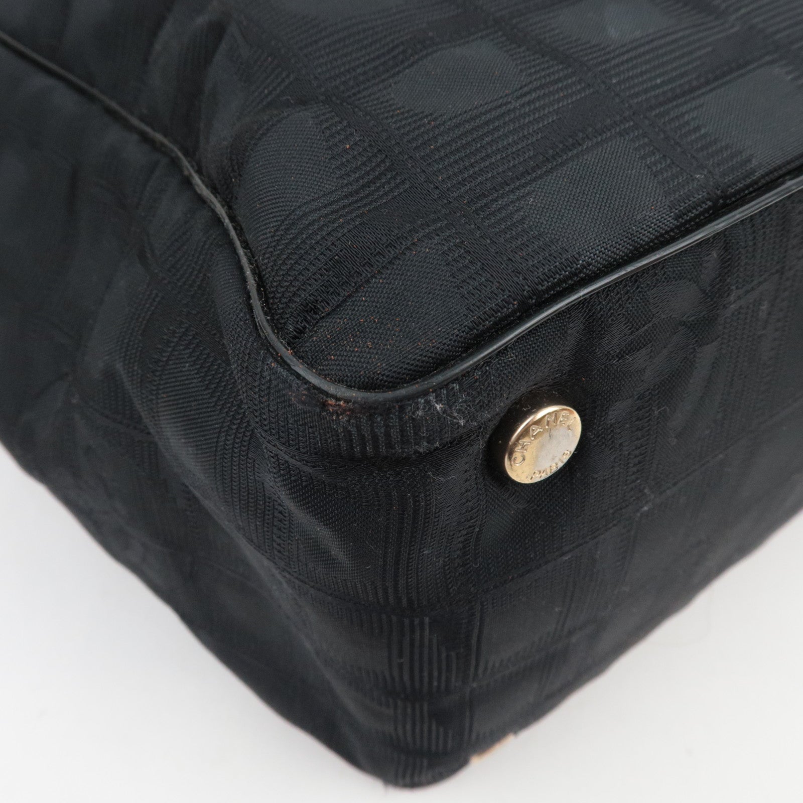 CHANEL Nieuwe Travel Line Tote Bag MM Zwart *Stofzak 