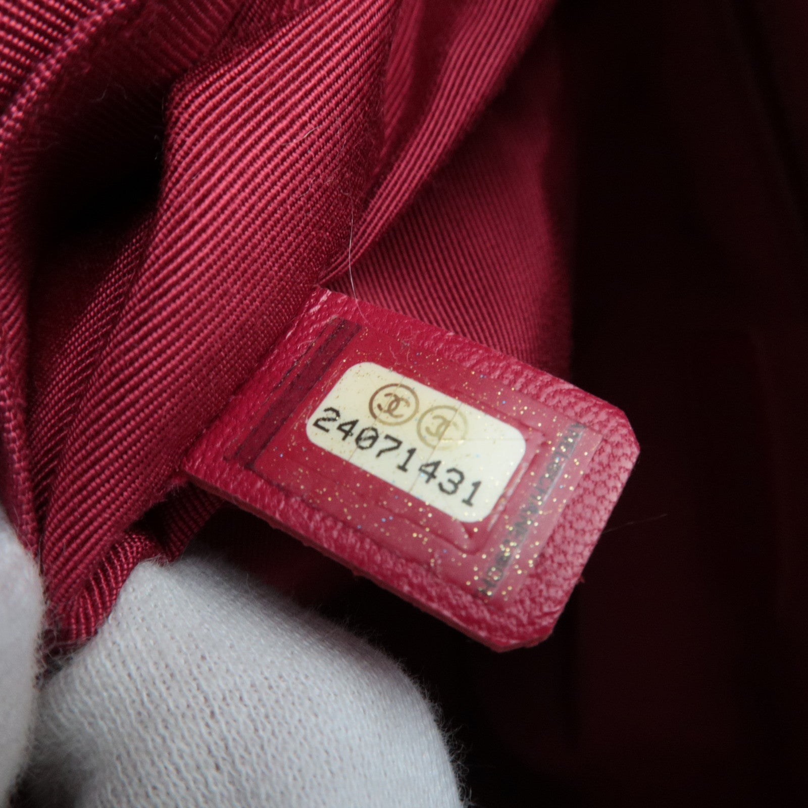 CHANEL Gabrielle Vintage Calf Chain Shoulder Bag Medium Black *Box, Dust bag, G Card