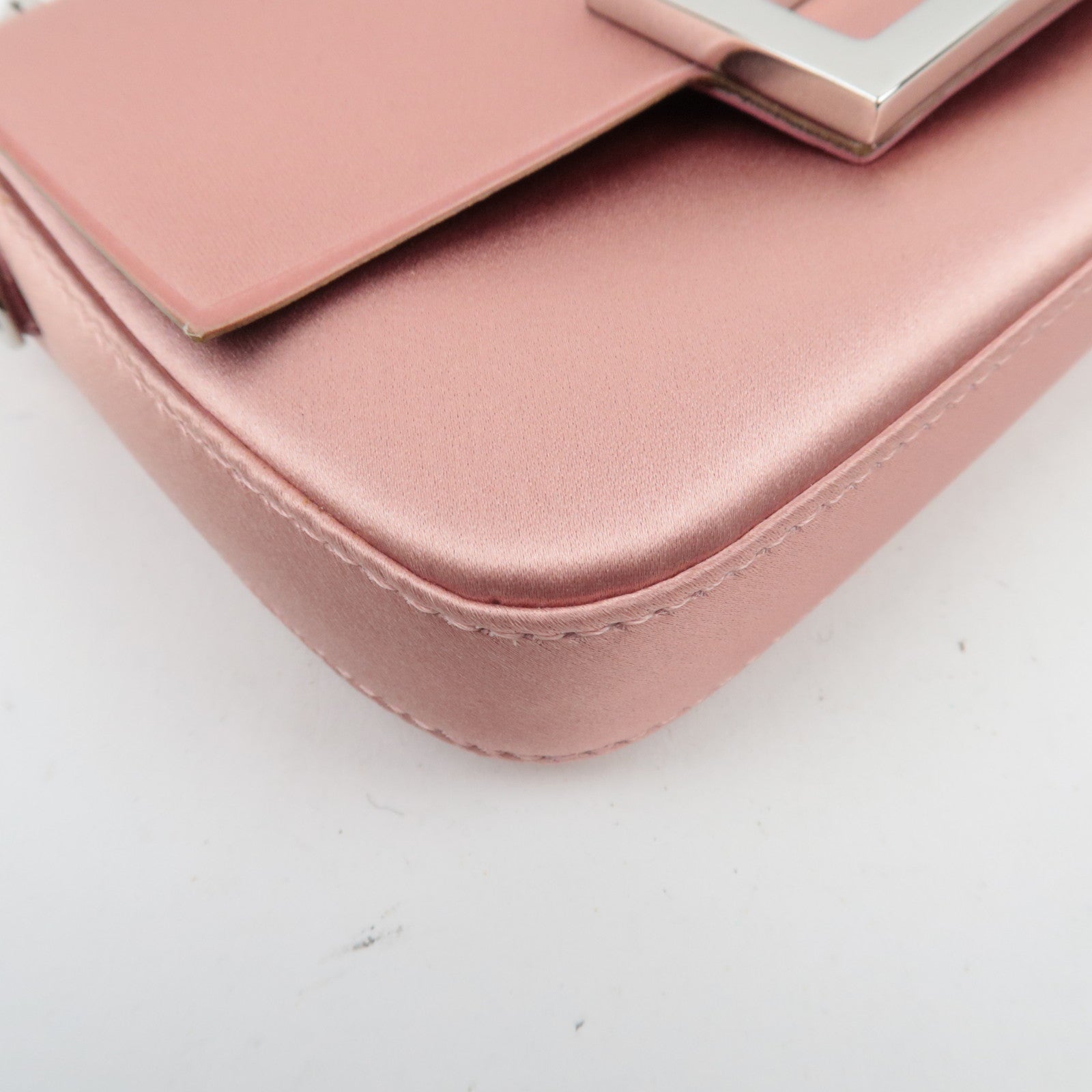 FENDI Silk Baguette Telefoonhoesje Schoudertas Roze 7AS142 *Doos, Stofzak 