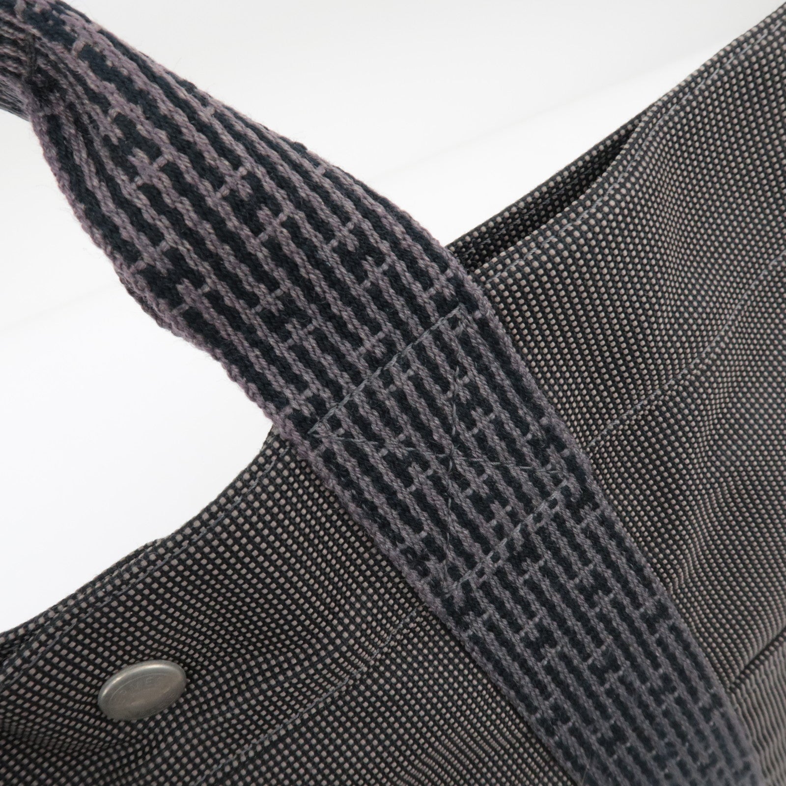 Hermes Her Line MM Tote Bag Gray *Lock, Keys are missing