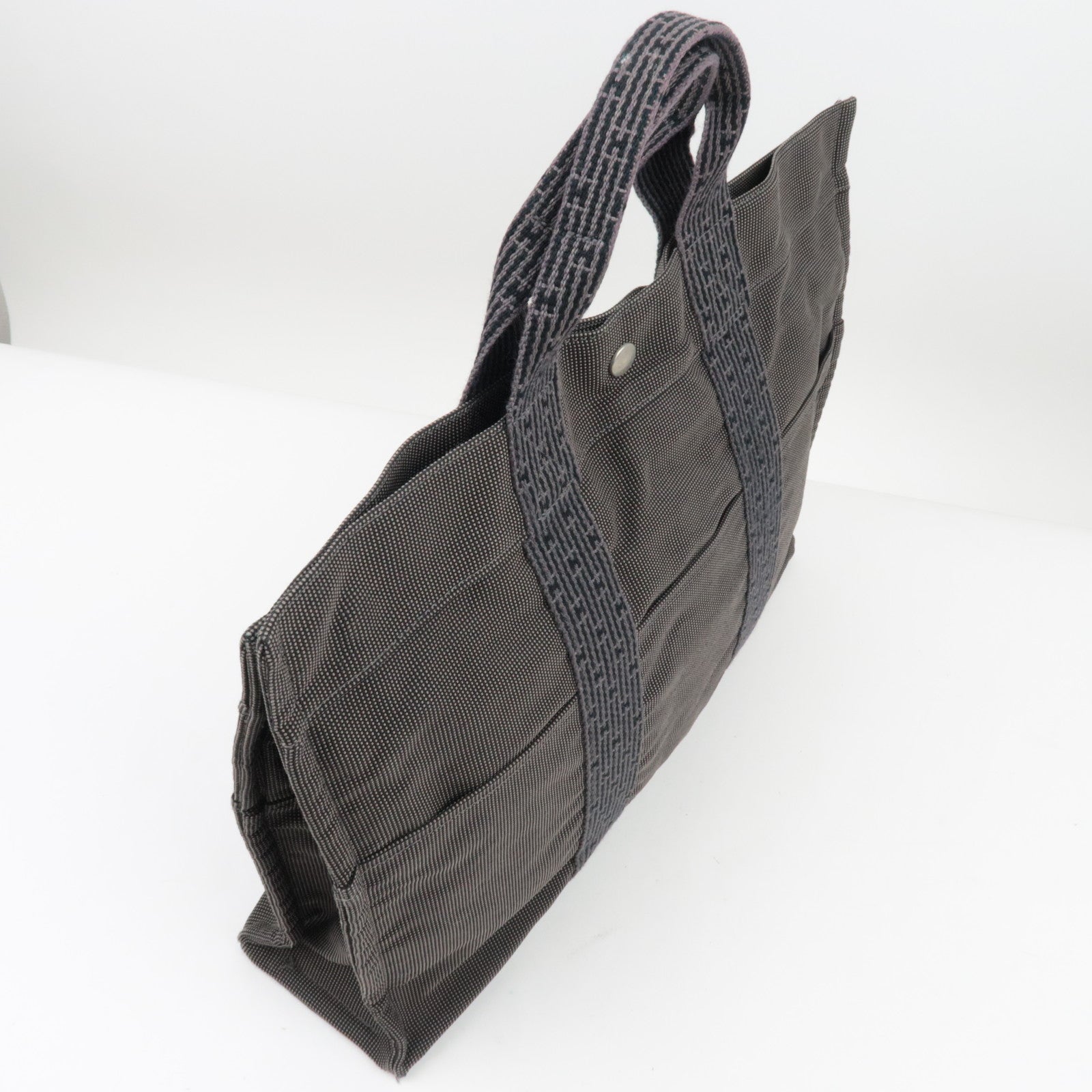 Hermes Her Line MM Tote Bag Gray *Lock, Keys are missing