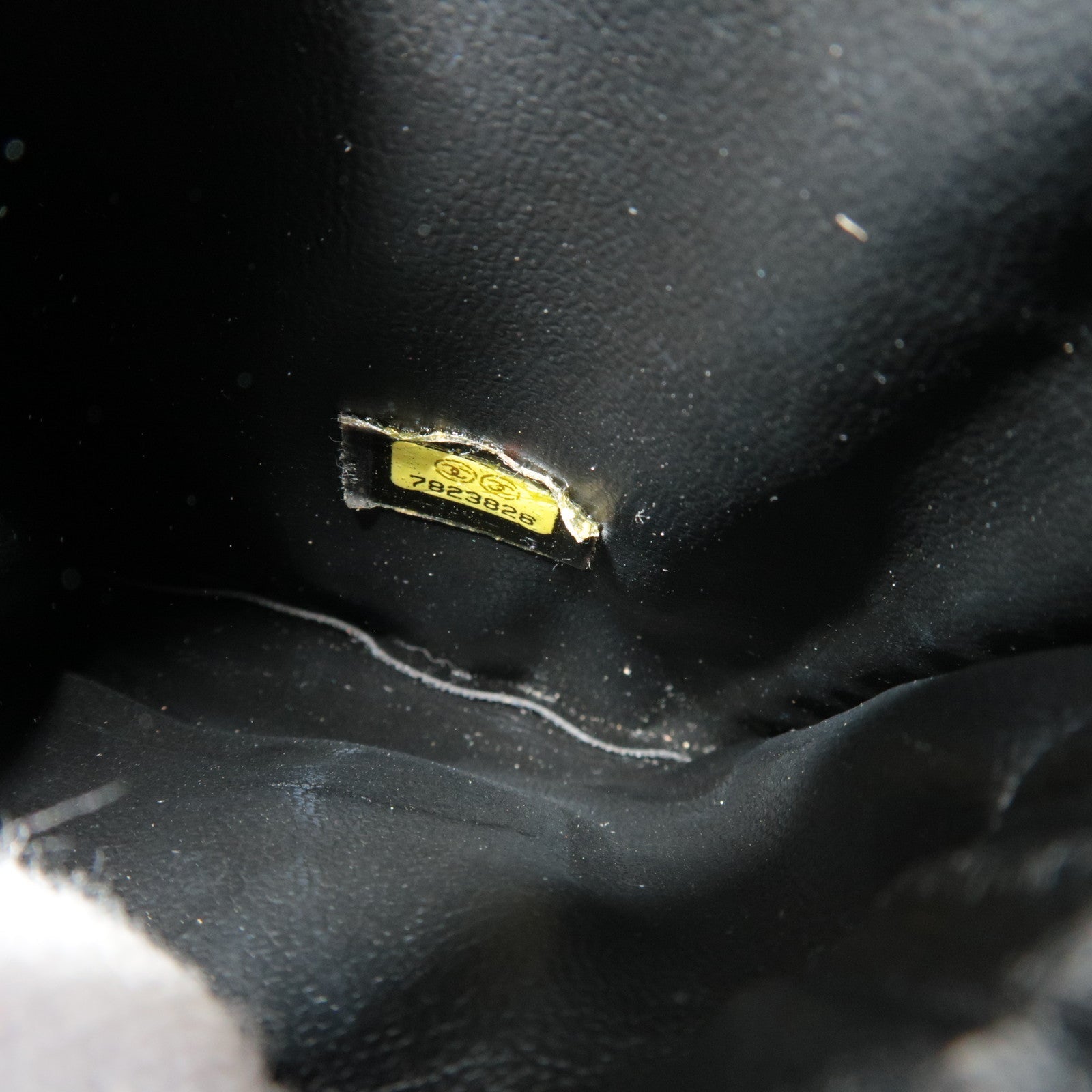 CHANEL Coco Mark Caviar Skin Vanity Bag Zwart Goud HDW A01998 