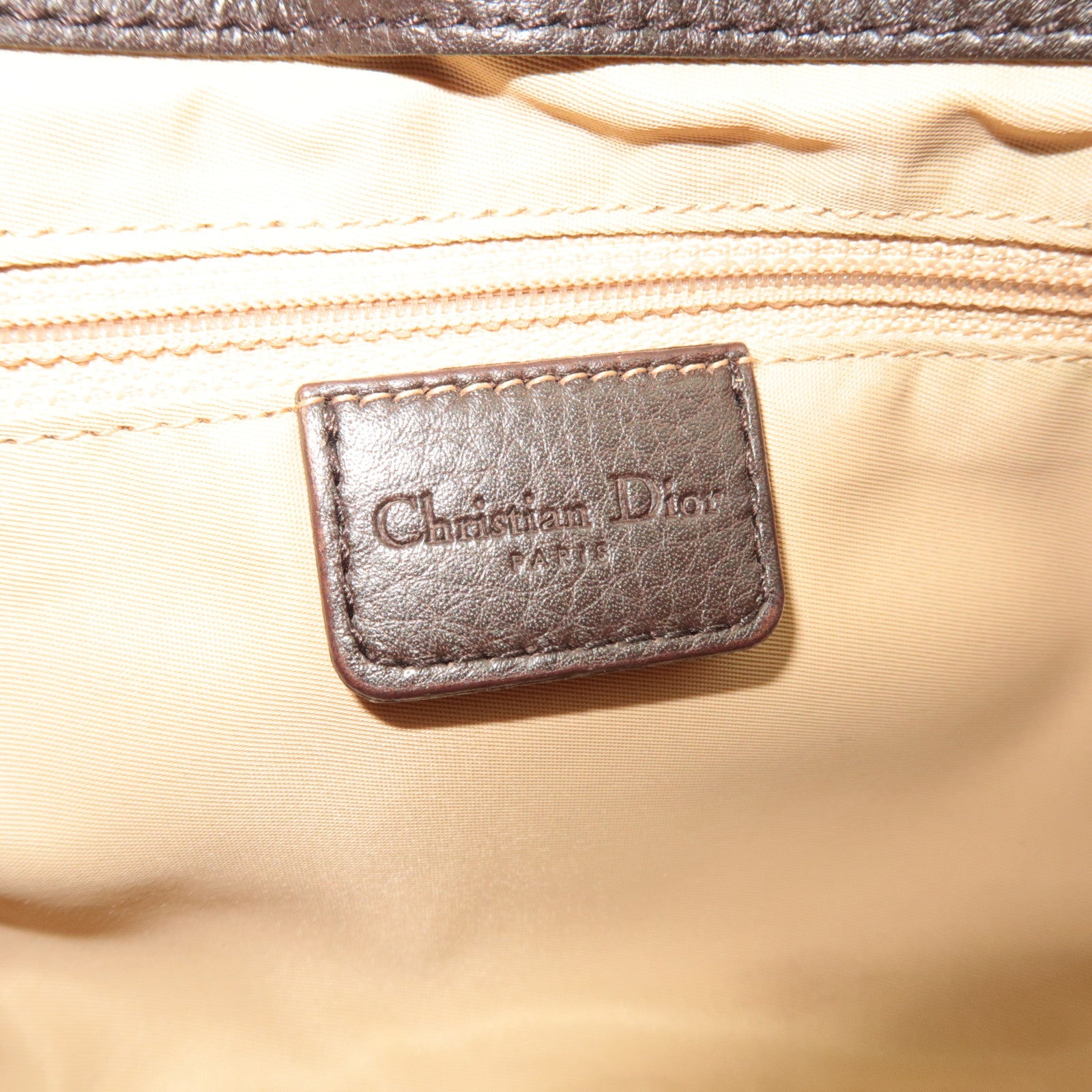 Christian Dior Trotter Street Chic Handtas Bruin *Stofzak 