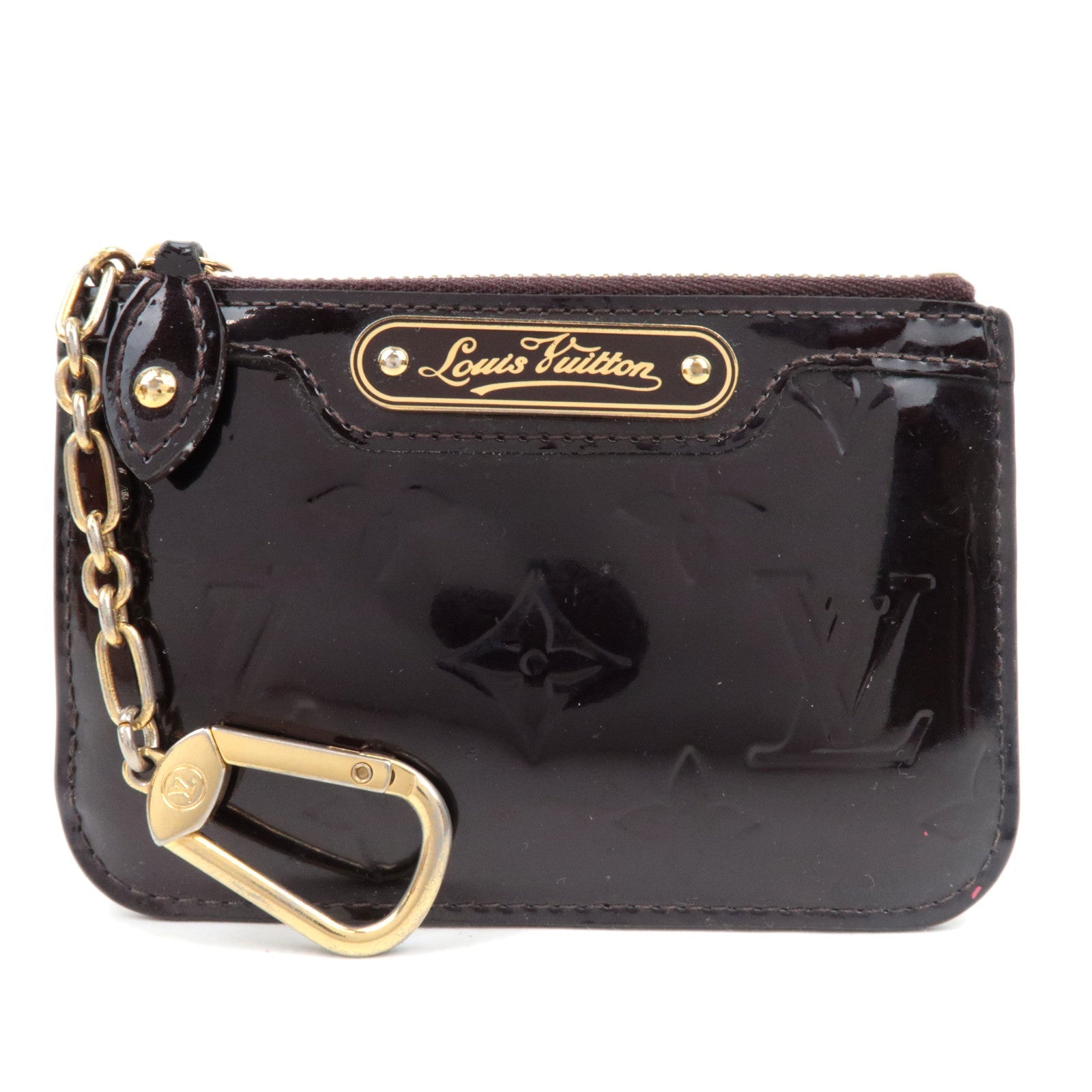 Louis Vuitton Vernis Pochette Cles NM Muntdoos Amarante M93557/ CA5007 *Doos 