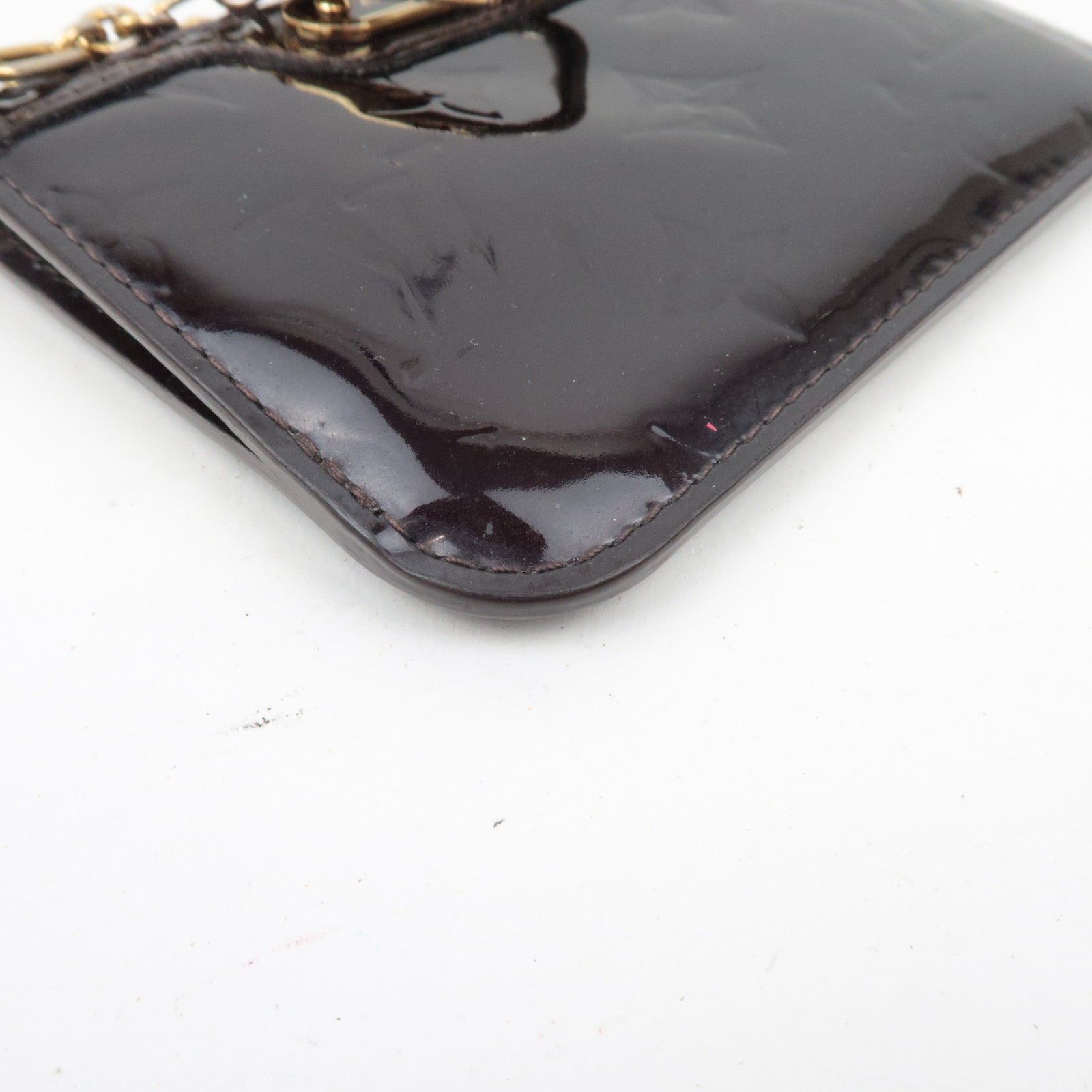 Louis Vuitton Vernis Pochette Cles NM Muntdoos Amarante M93557/ CA5007 *Doos 