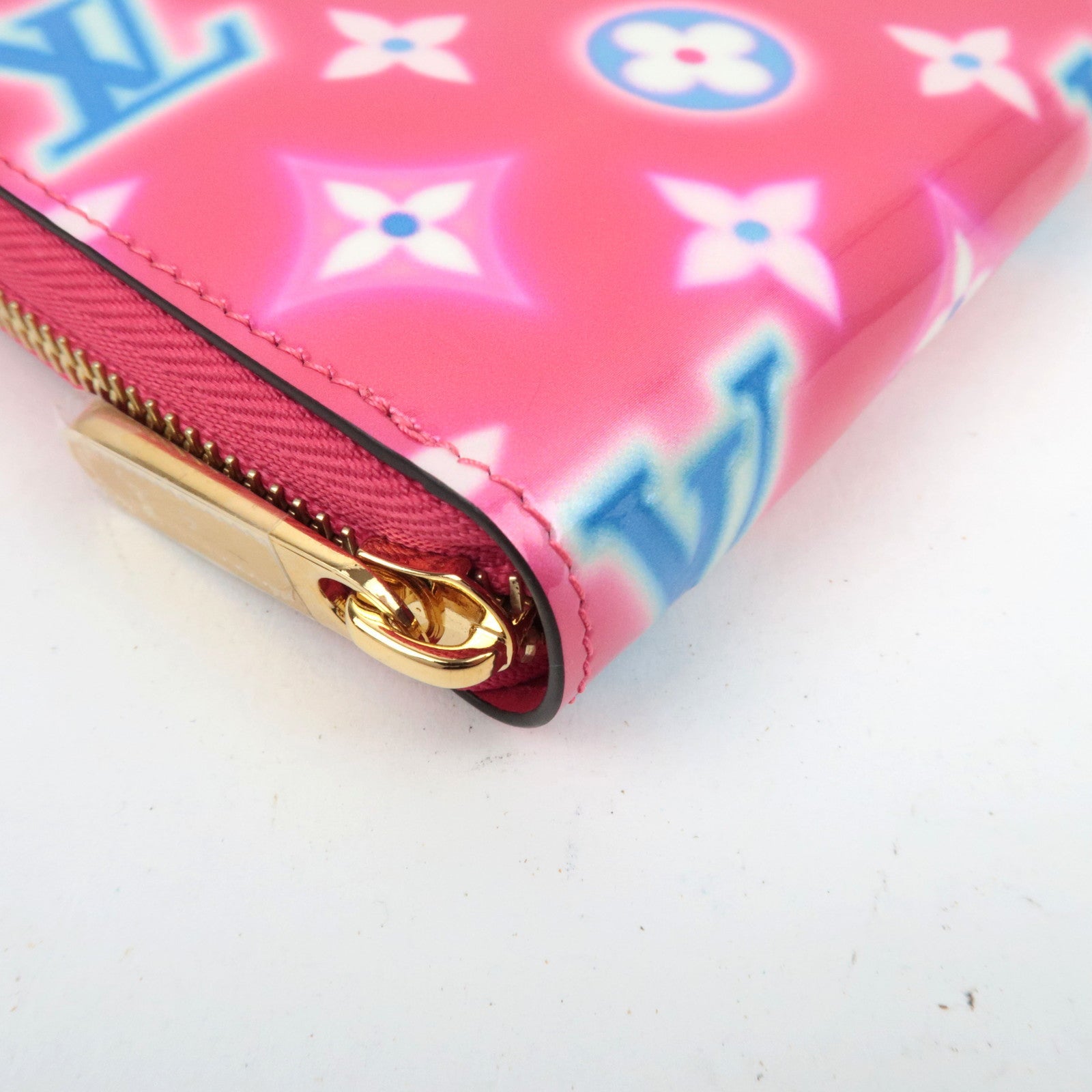 Louis Vuitton Monogram Vernis Zippy Wallet Valentine limited M81154 / IC Chip *Box, Dust bag