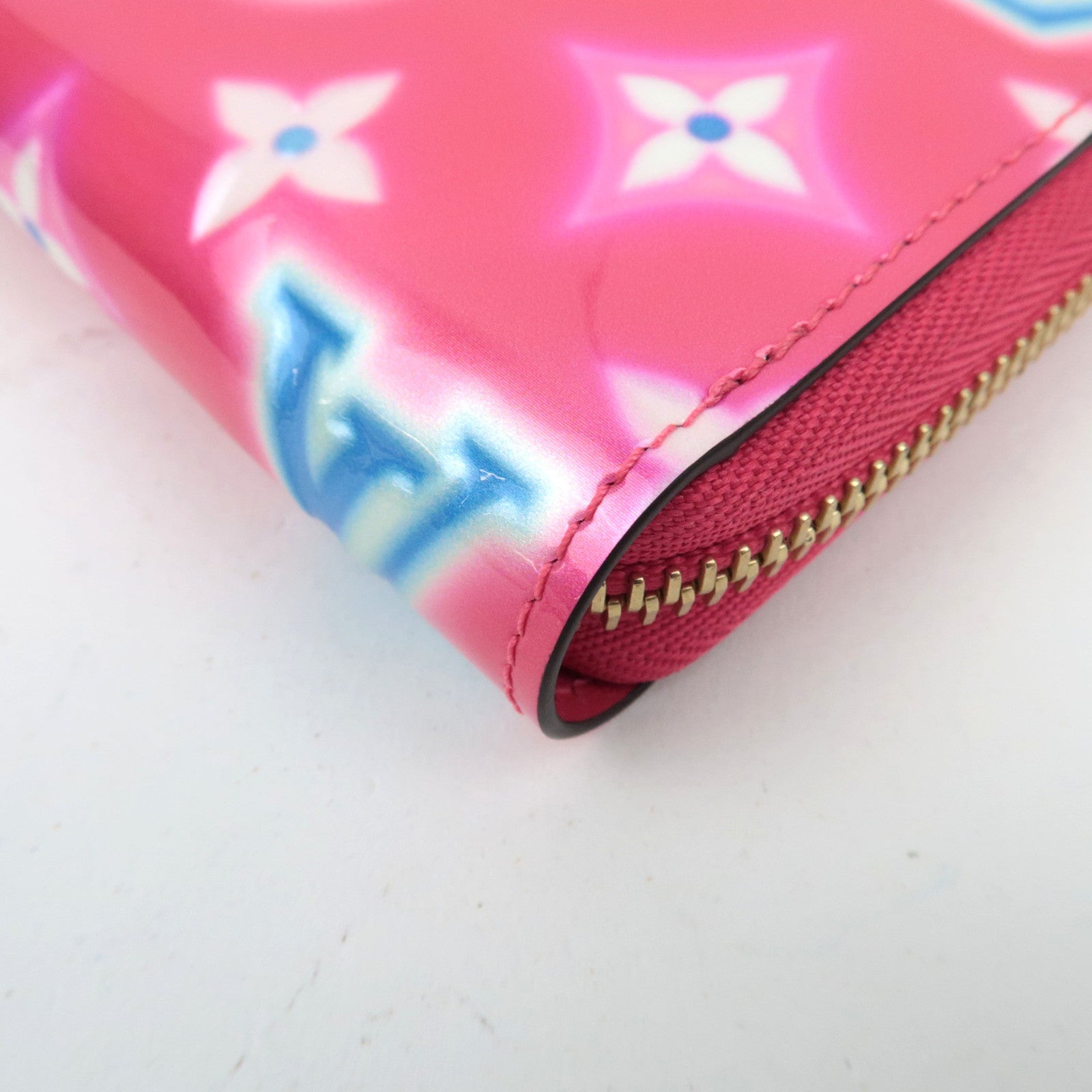 Louis Vuitton Monogram Vernis Zippy Wallet Valentine limited M81154 / IC Chip *Box, Dust bag