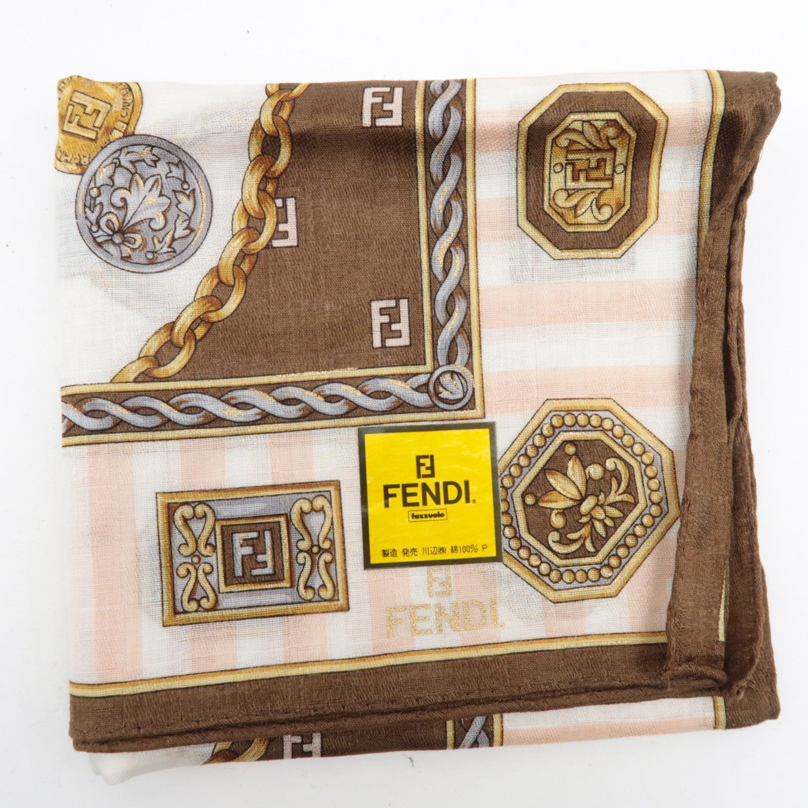 Set of 5 FENDI Cotton 100% Handkerchief