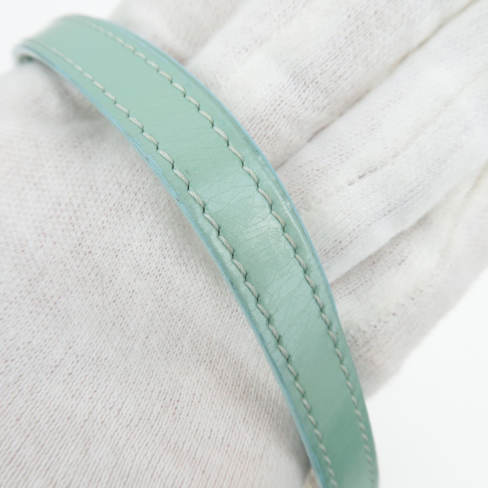 Christian Dior Pony Hair Patent Leather Malice Pearl Handtas 