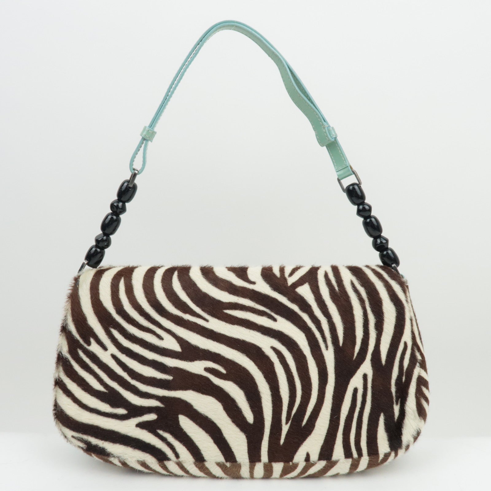 Christian Dior Pony Hair Patent Leather Malice Pearl Hand Bag