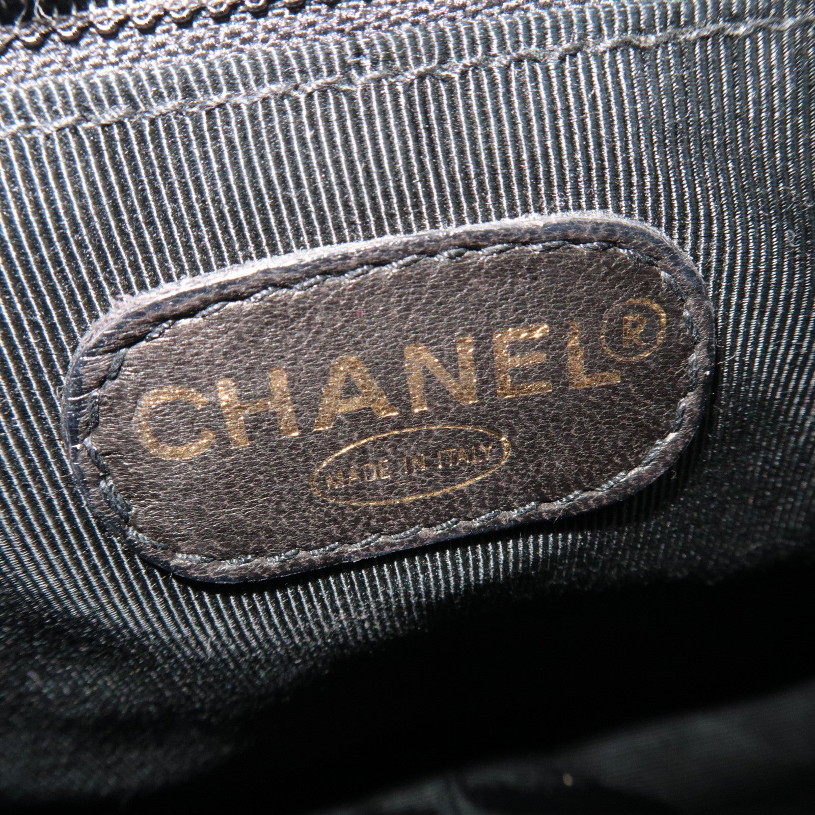 CAHENL Caviar Skin Caviar Skin Triple Coco Backpack Black A07266 *Dust Bag, G card