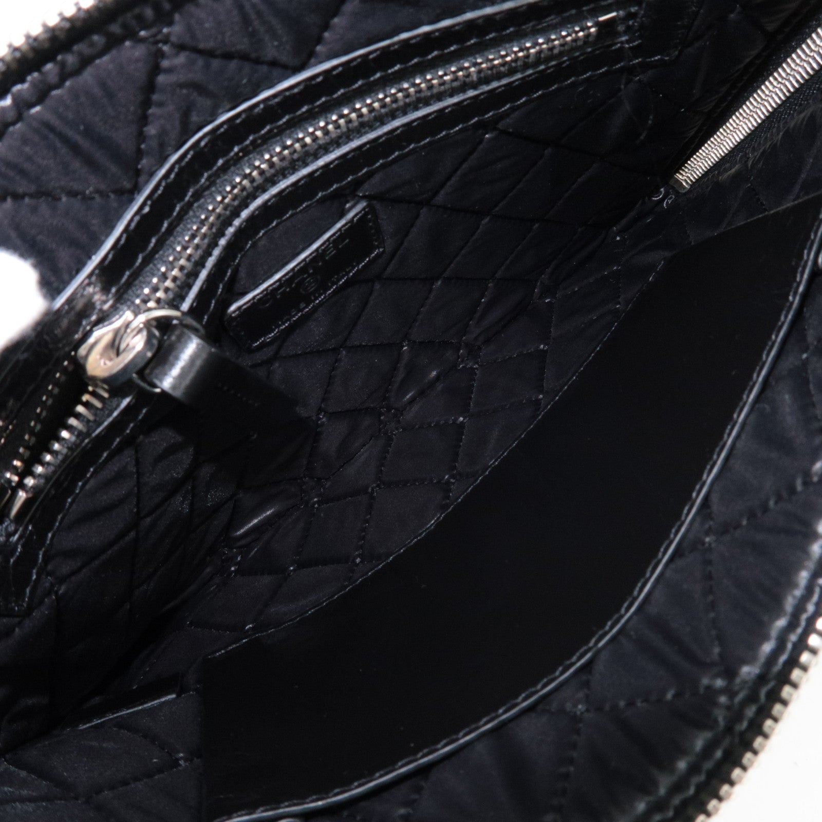 CHANEL VOTEZ COCO Clutch Bag Vintage Kalfsleer Zilver HDW *Stofzak, G-kaart 