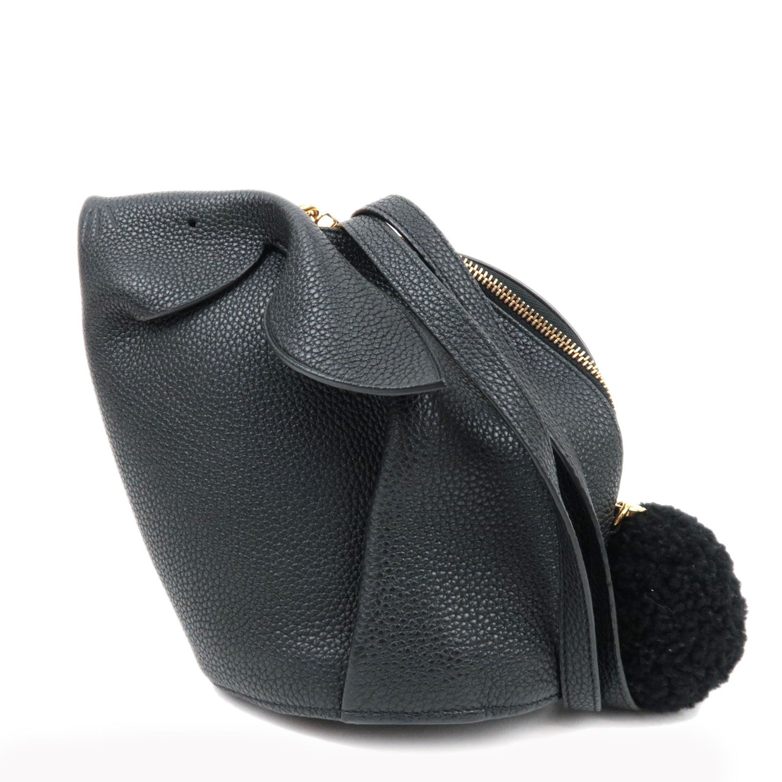 LOEWE Bunny Schoudertas Konijn Zwart *Stofzak, Riem 