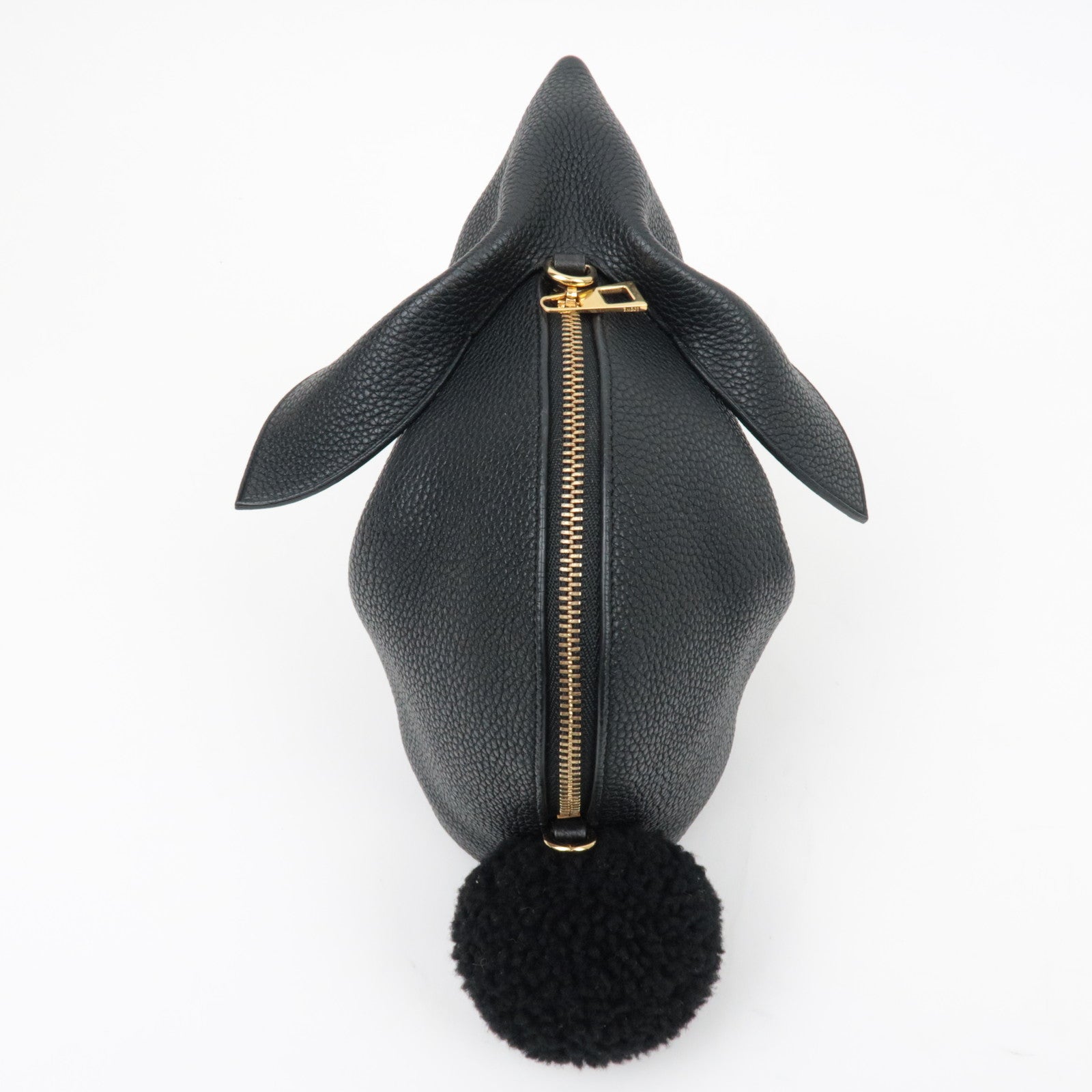 LOEWE Bunny Schoudertas Konijn Zwart *Stofzak, Riem 