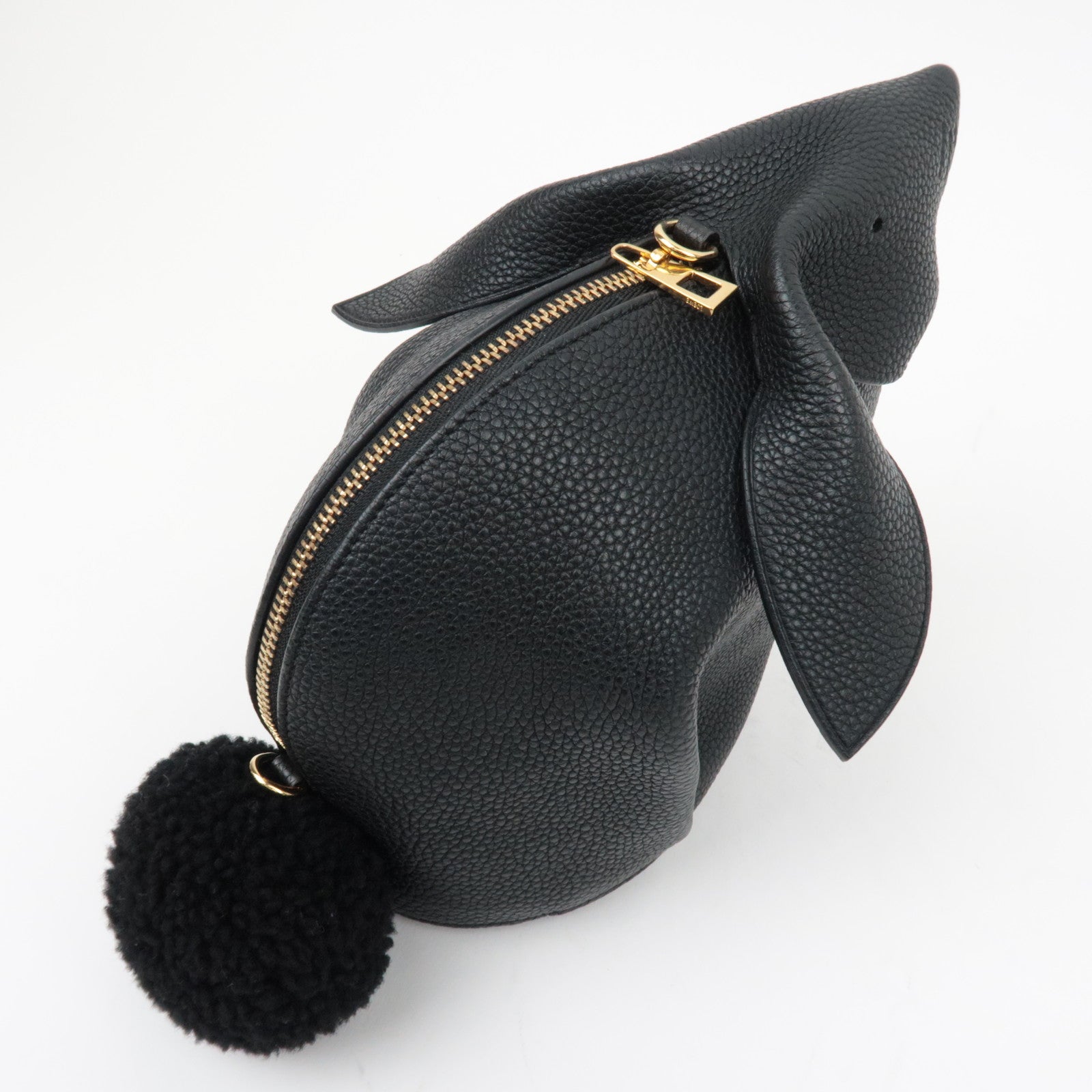 LOEWE Bunny Schoudertas Konijn Zwart *Stofzak, Riem 