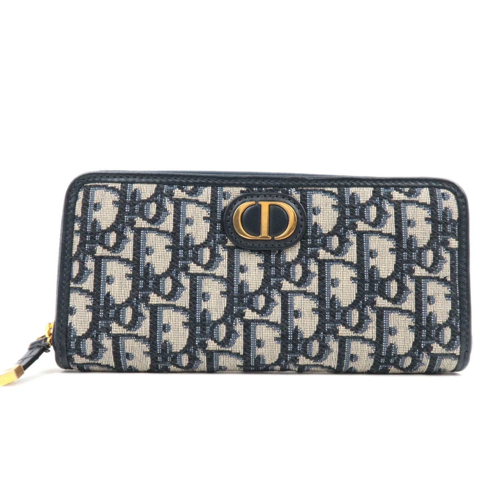 Christian Dior Oblique Jaquard Montaigne long Wallet S2094UTZQ M928/41-MA-0221 *Box, Dust bag