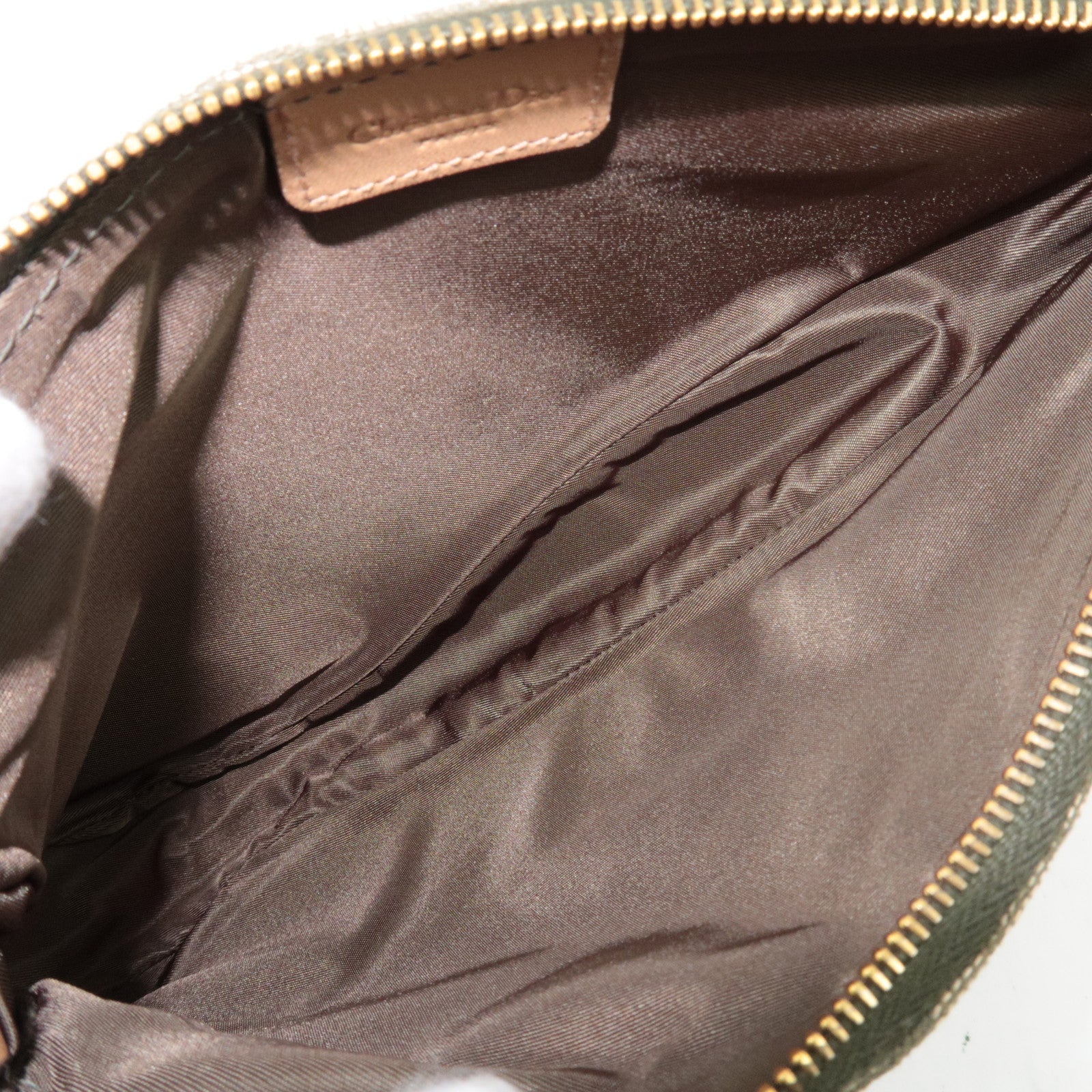 Christian Dior Trotter Canvas Leather Saddle Bag Khaki