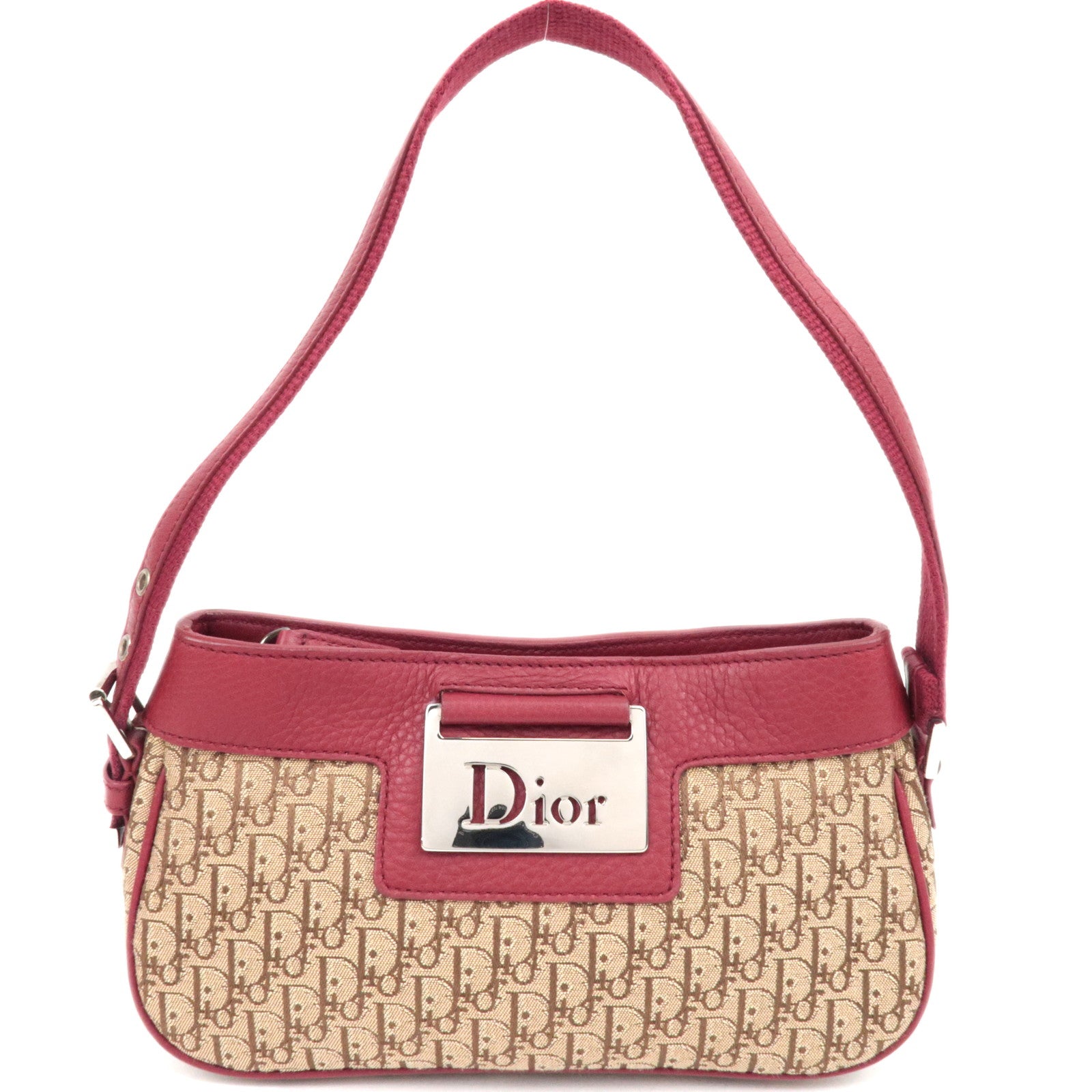 Dior Trotter Street Chic Mini Shoulder Bag Beige Red *Dust Bag