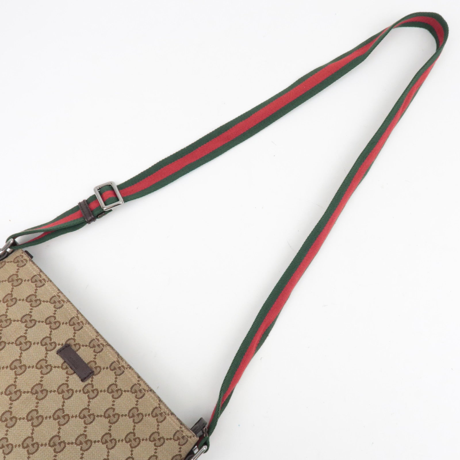 GUCCI  GG Canvas Sherry Shoulder Bag Beige 189749