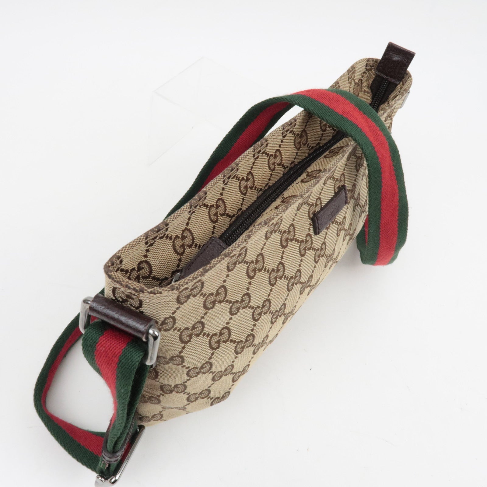 GUCCI  GG Canvas Sherry Shoulder Bag Beige 189749