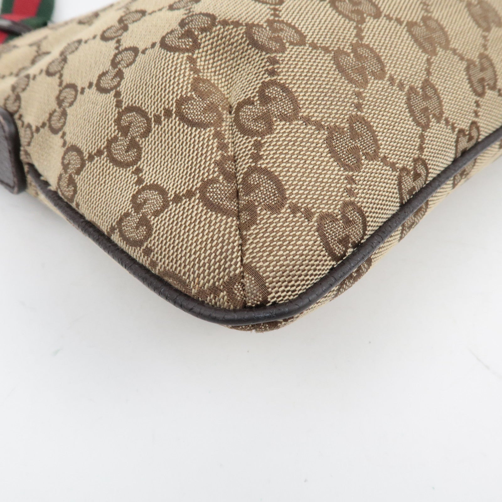 GUCCI  GG Canvas Sherry Shoulder Bag Beige 189749