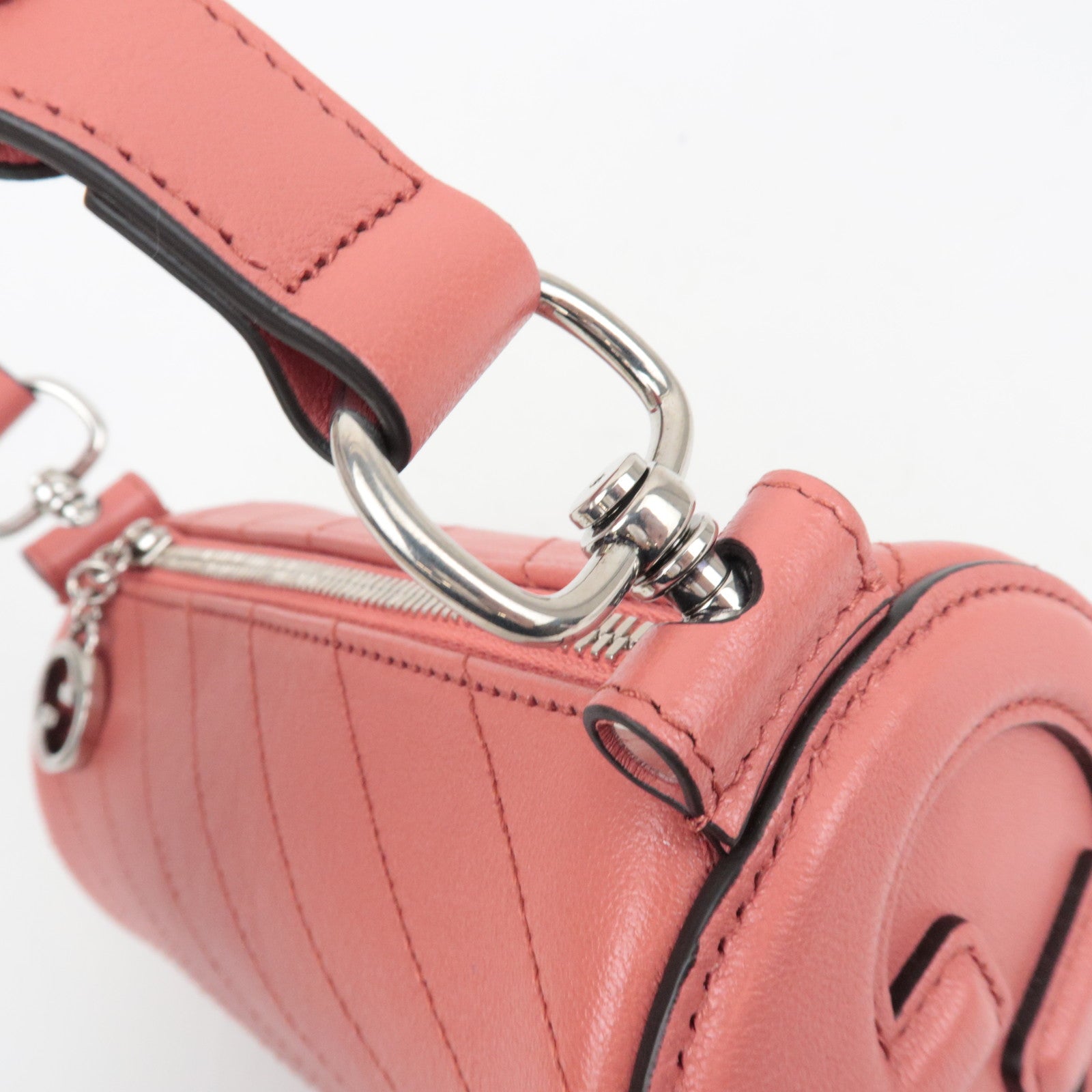 GUCCI Blondie Leather Shoulder Bag Pink 760170 *Dust Bag