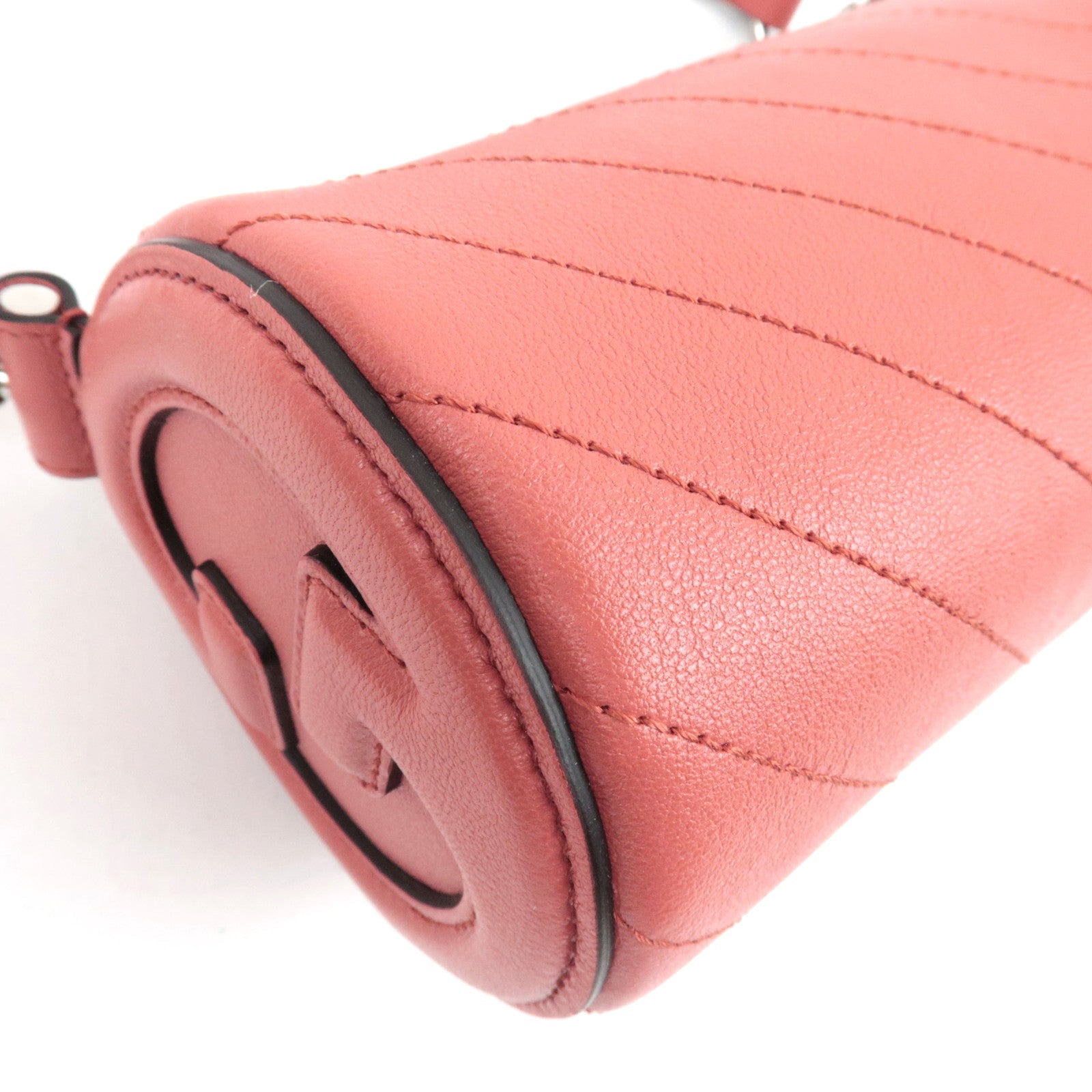 GUCCI Blondie Leather Shoulder Bag Pink 760170 *Dust Bag