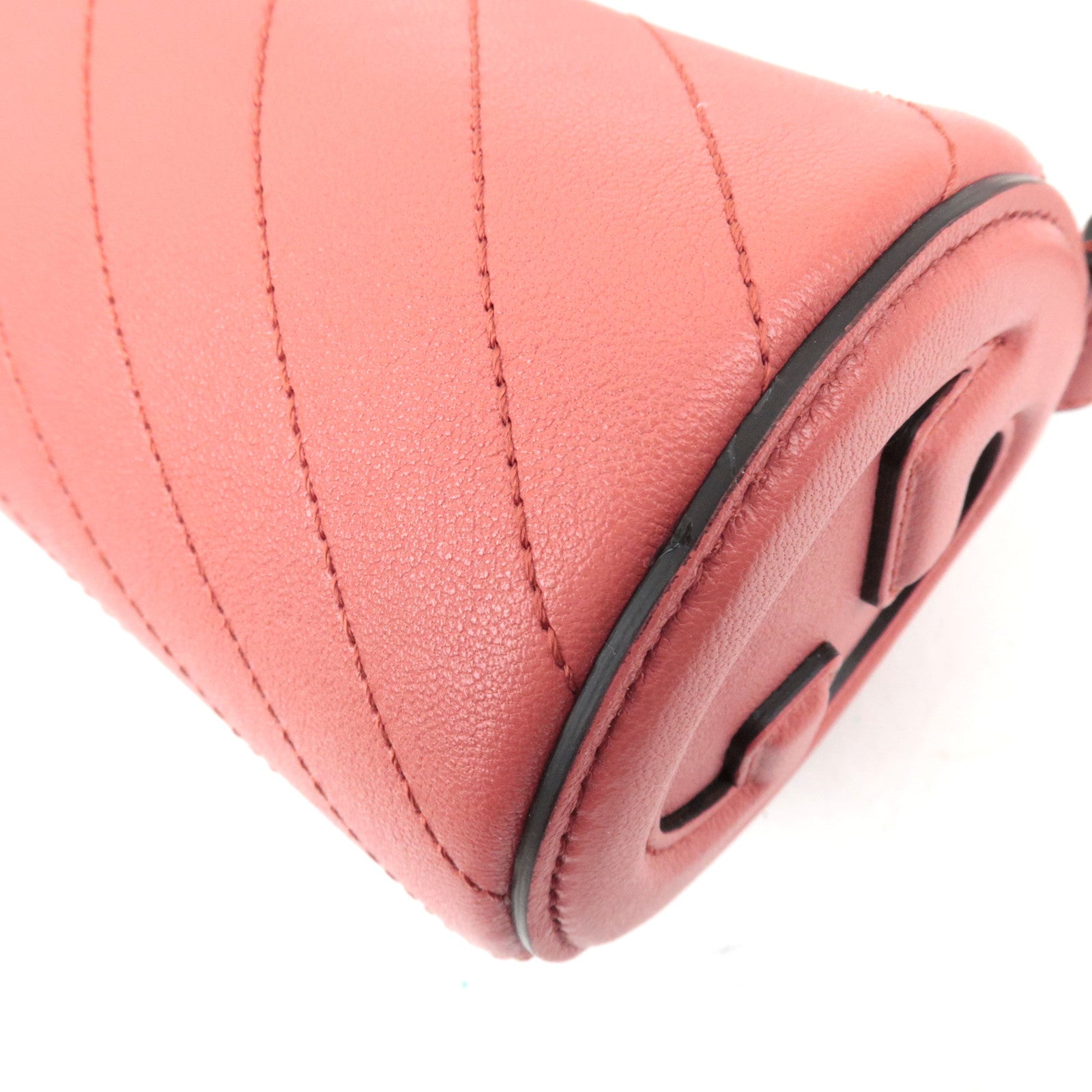 GUCCI Blondie Leather Shoulder Bag Pink 760170 *Dust Bag