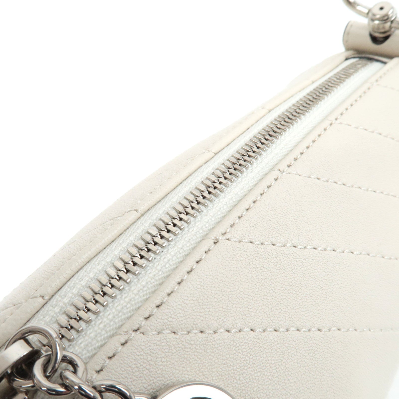 GUCCI Blondie Leather Shoulder Bag White 760170 *Dust Bag