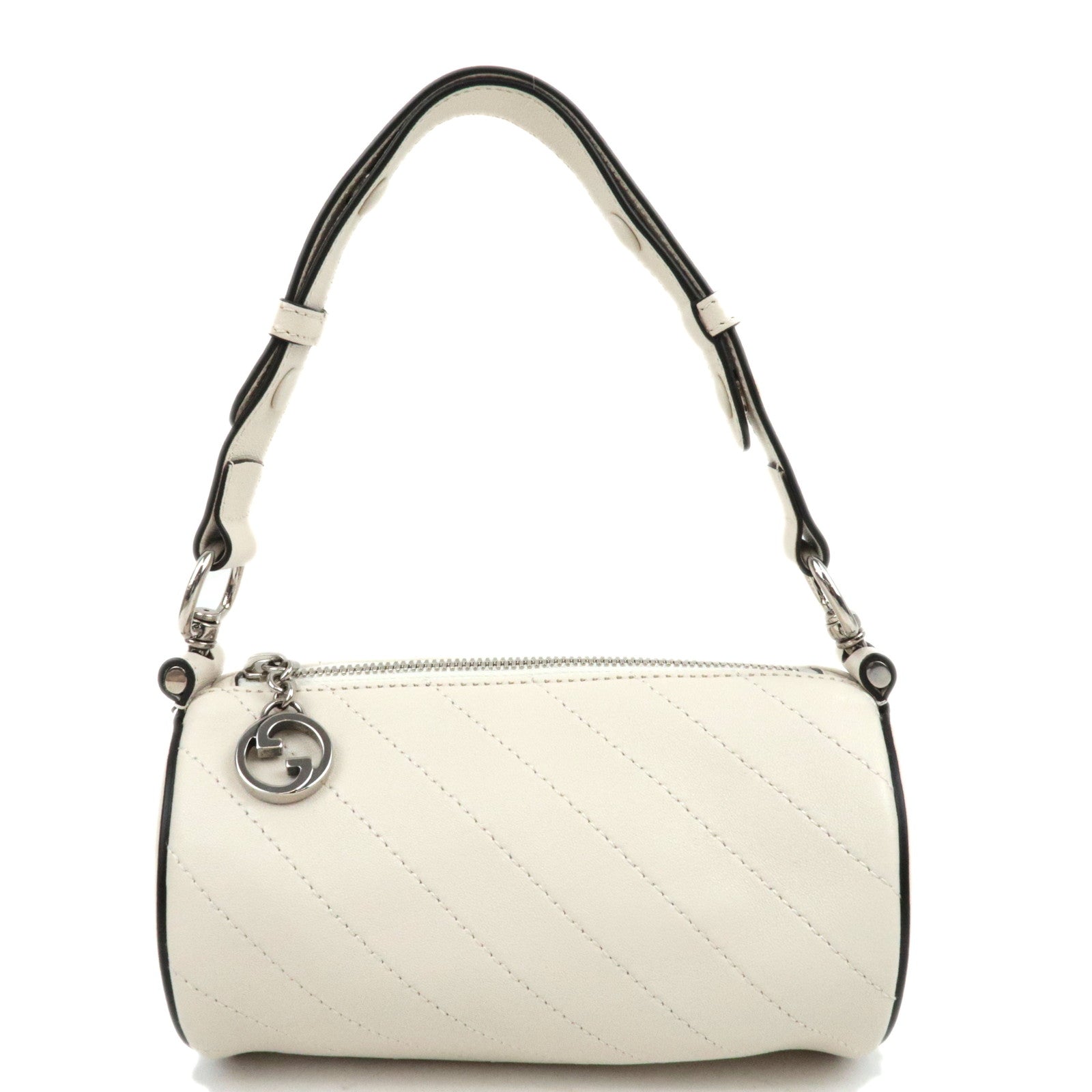 GUCCI Blondie Leather Shoulder Bag White 760170 *Dust Bag
