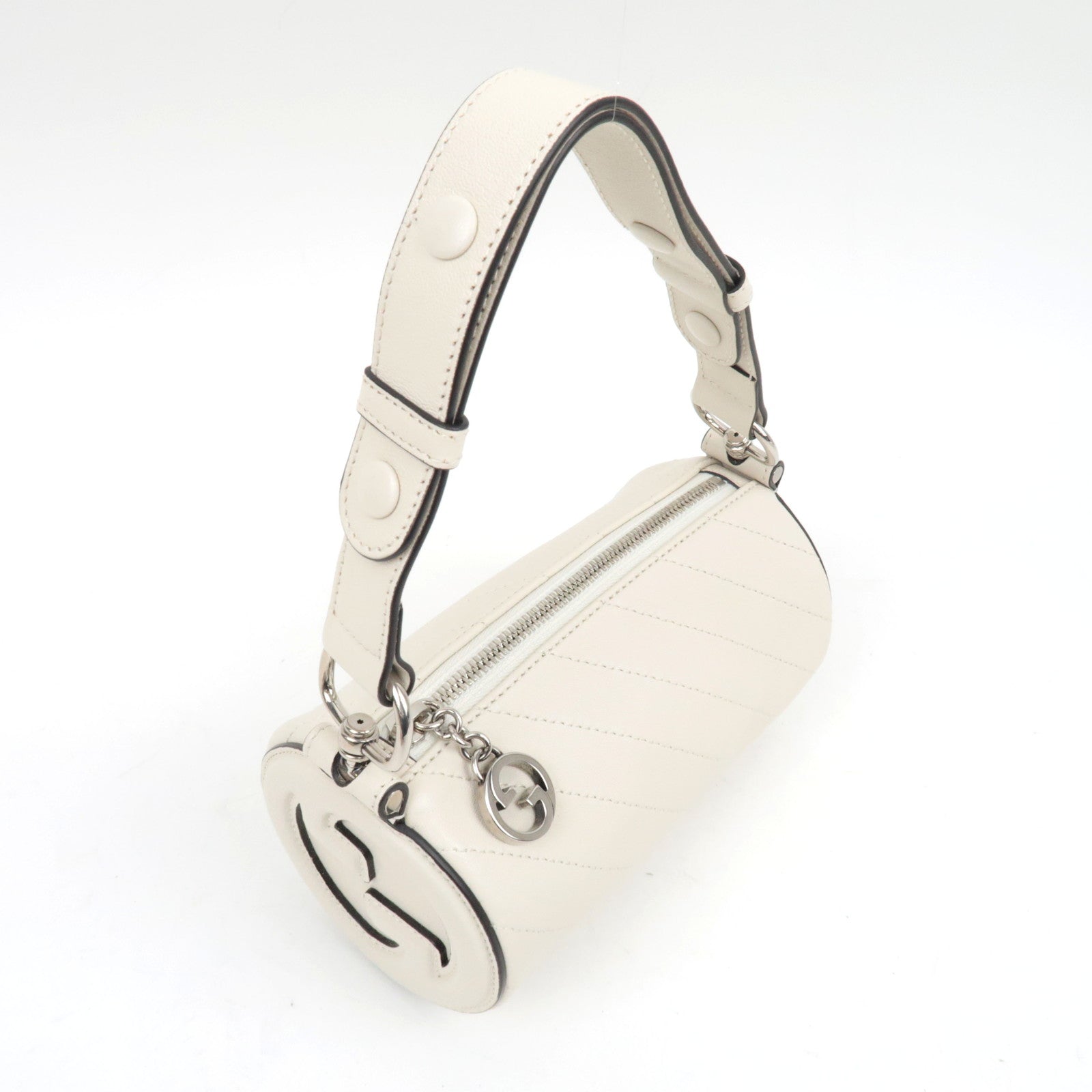 GUCCI Blondie Leather Shoulder Bag White 760170 *Dust Bag