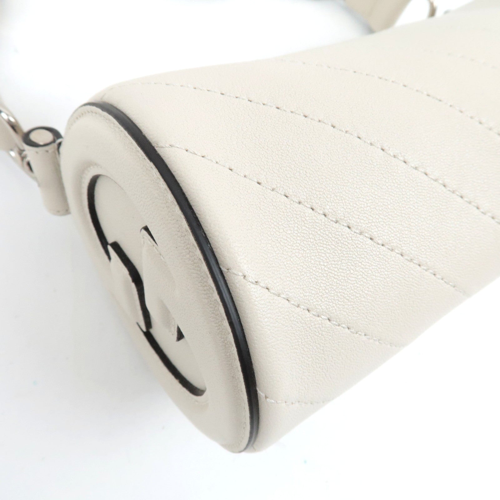 GUCCI Blondie Leather Shoulder Bag White 760170 *Dust Bag