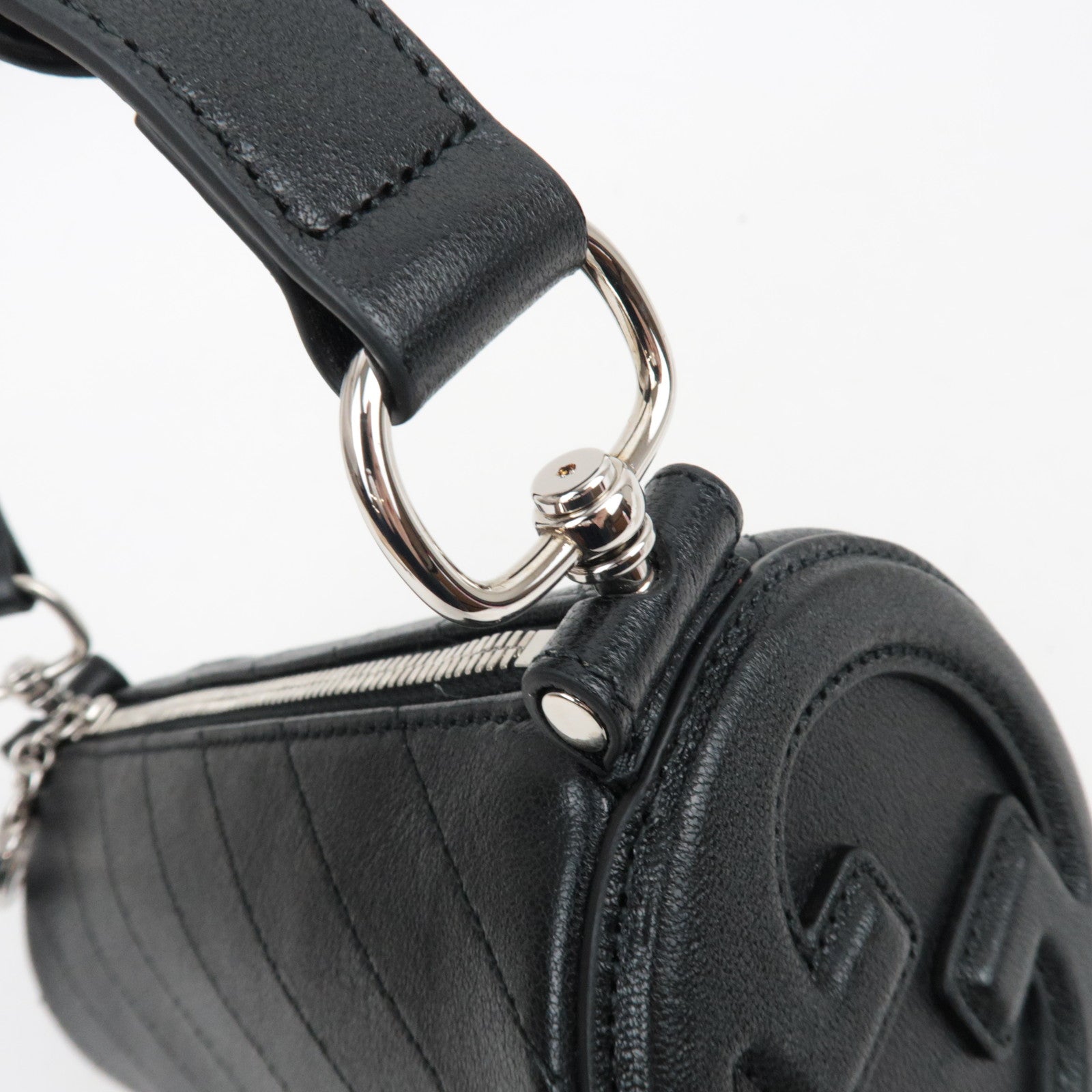 GUCCI Blondie Leather Shoulder Bag Black 760170 *Dust Bag