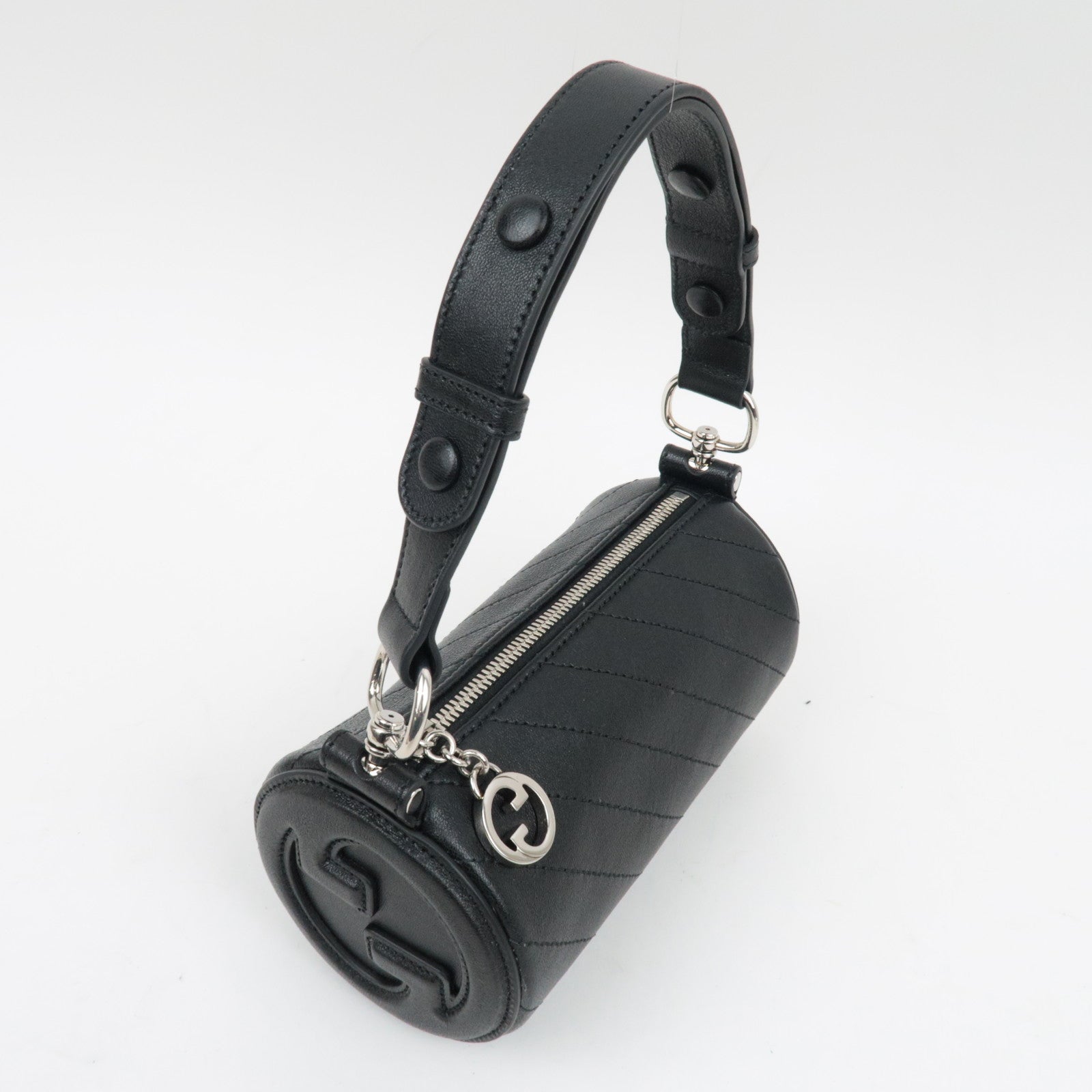 GUCCI Blondie Leather Shoulder Bag Black 760170 *Dust Bag