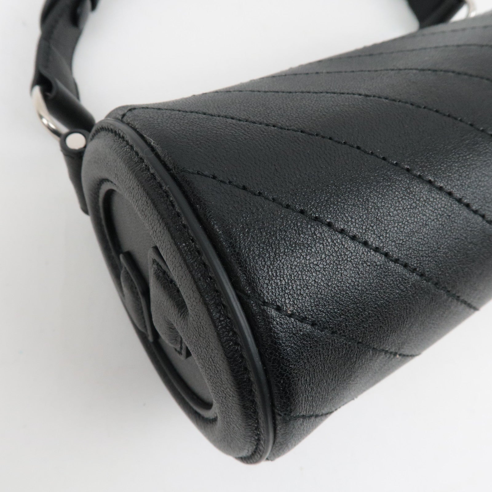 GUCCI Blondie Leather Shoulder Bag Black 760170 *Dust Bag