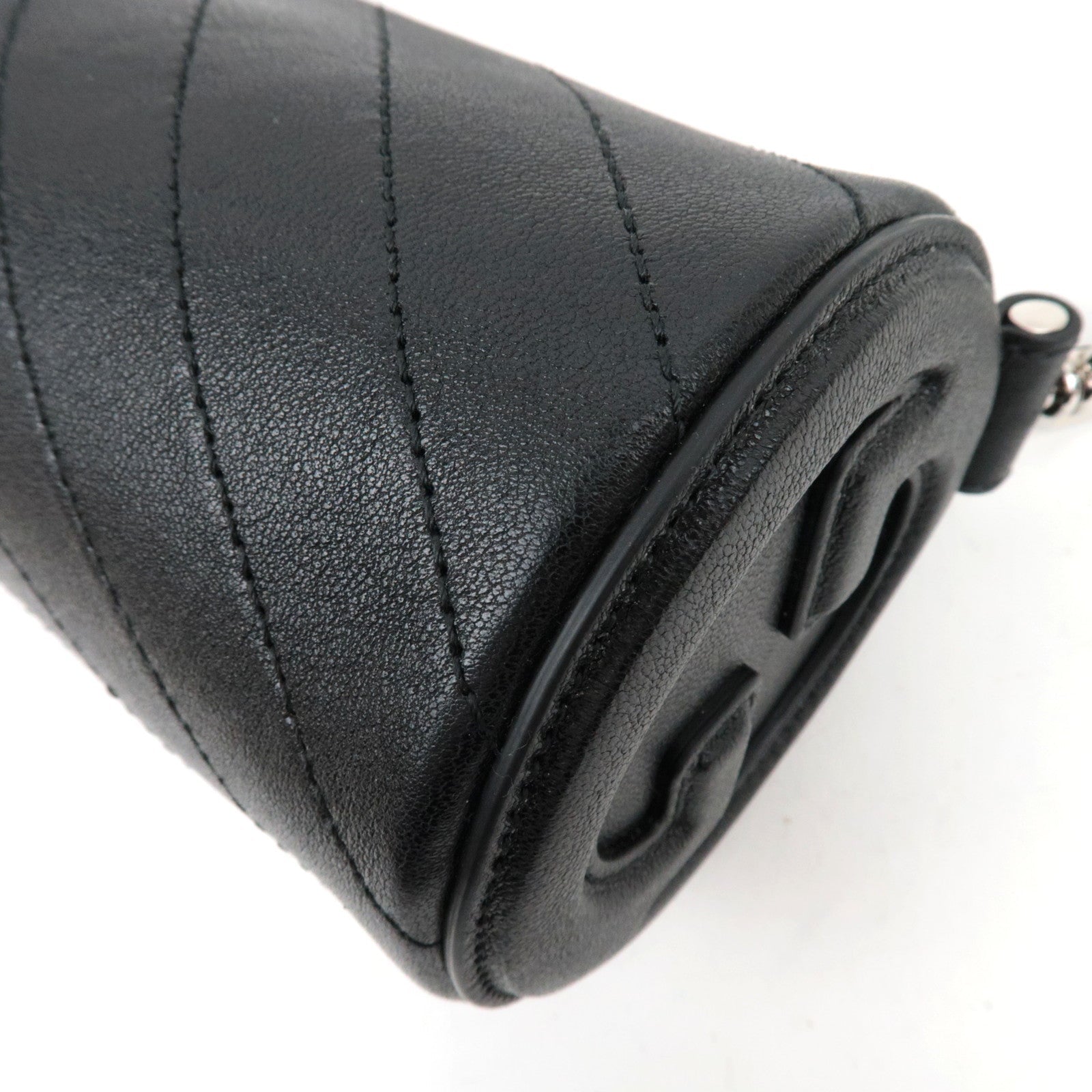 GUCCI Blondie Leather Shoulder Bag Black 760170 *Dust Bag